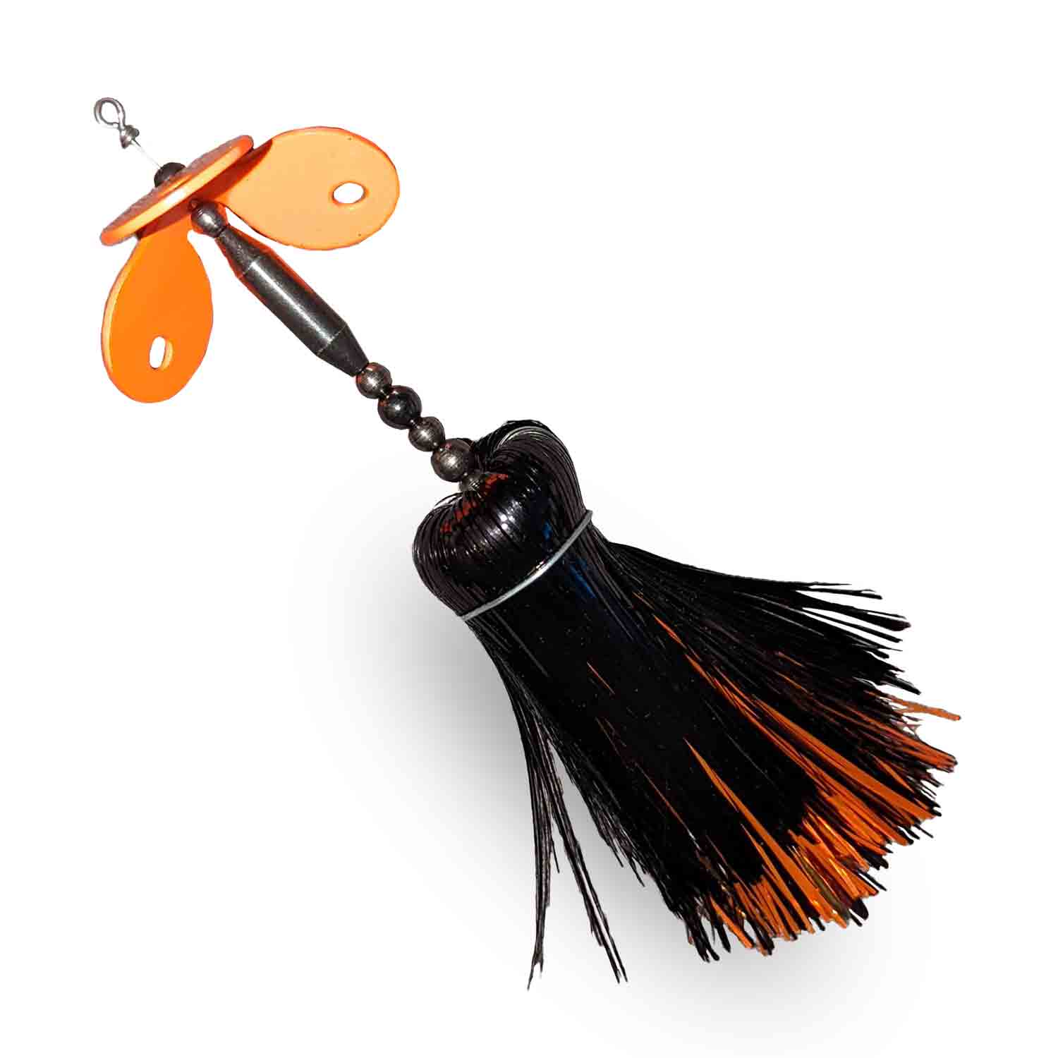 View of Bucktails Muskie Munchies Mini Triple Slurp Bucktail Halloween Candy w/o Ticker w/o Flicker available at EZOKO Fishing