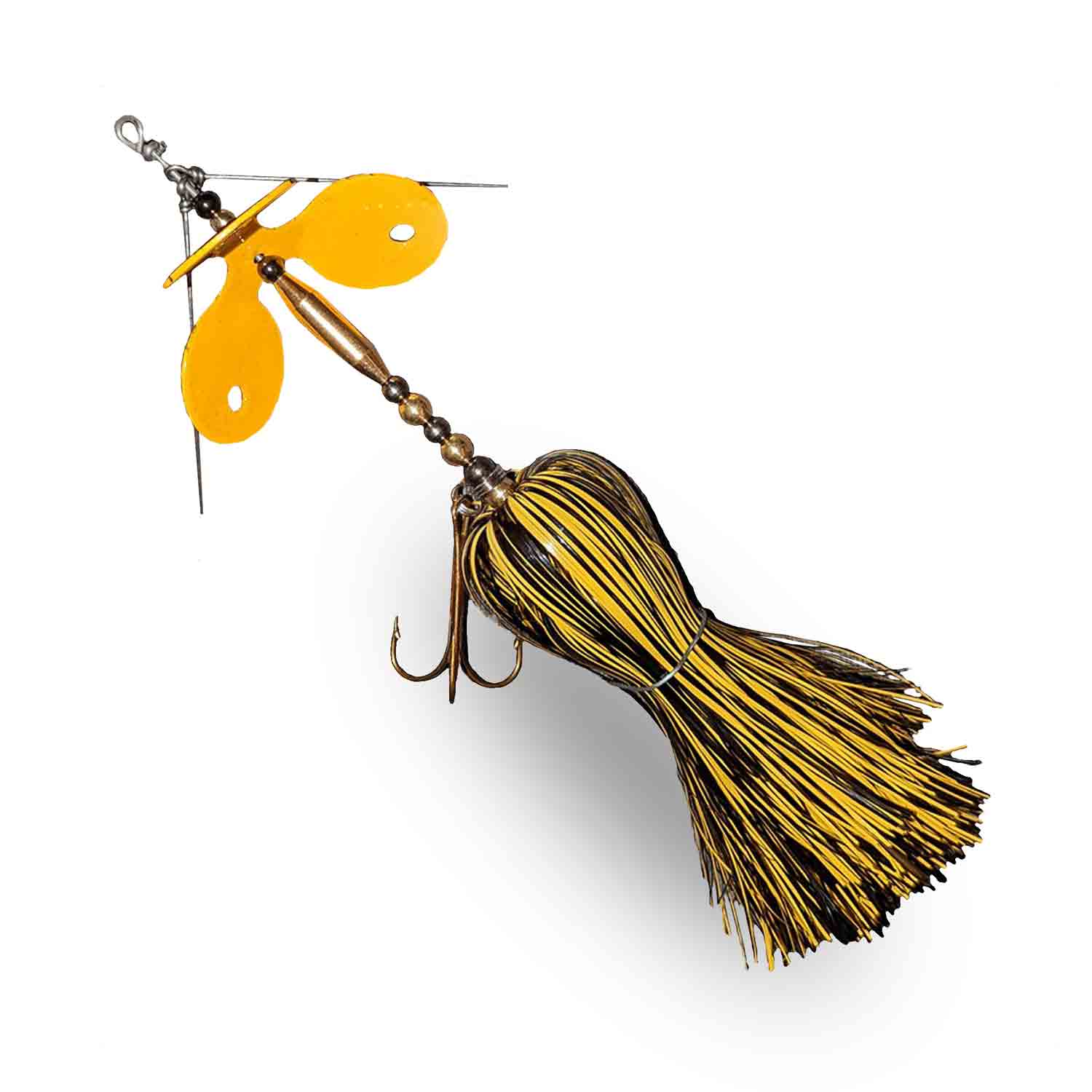 View of Bucktails Muskie Munchies Standard Triple Slurp Bucktail Jailbird w/ Tickers w/o Flicker available at EZOKO Fishing