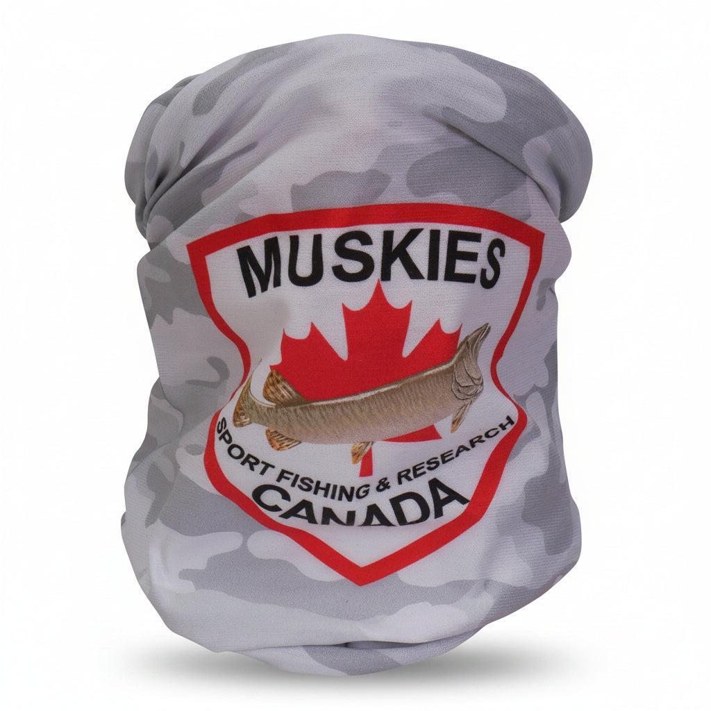 View of Neckwear Muskies Canada BUFF CoolNet UV Neckwear available at EZOKO Fishing