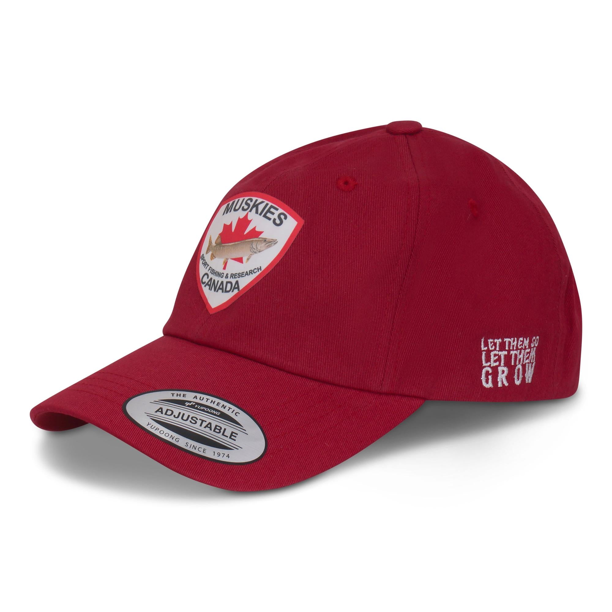 View of Hat Muskie Canada Yupoong Classic Dad's Cap available at EZOKO Fishing