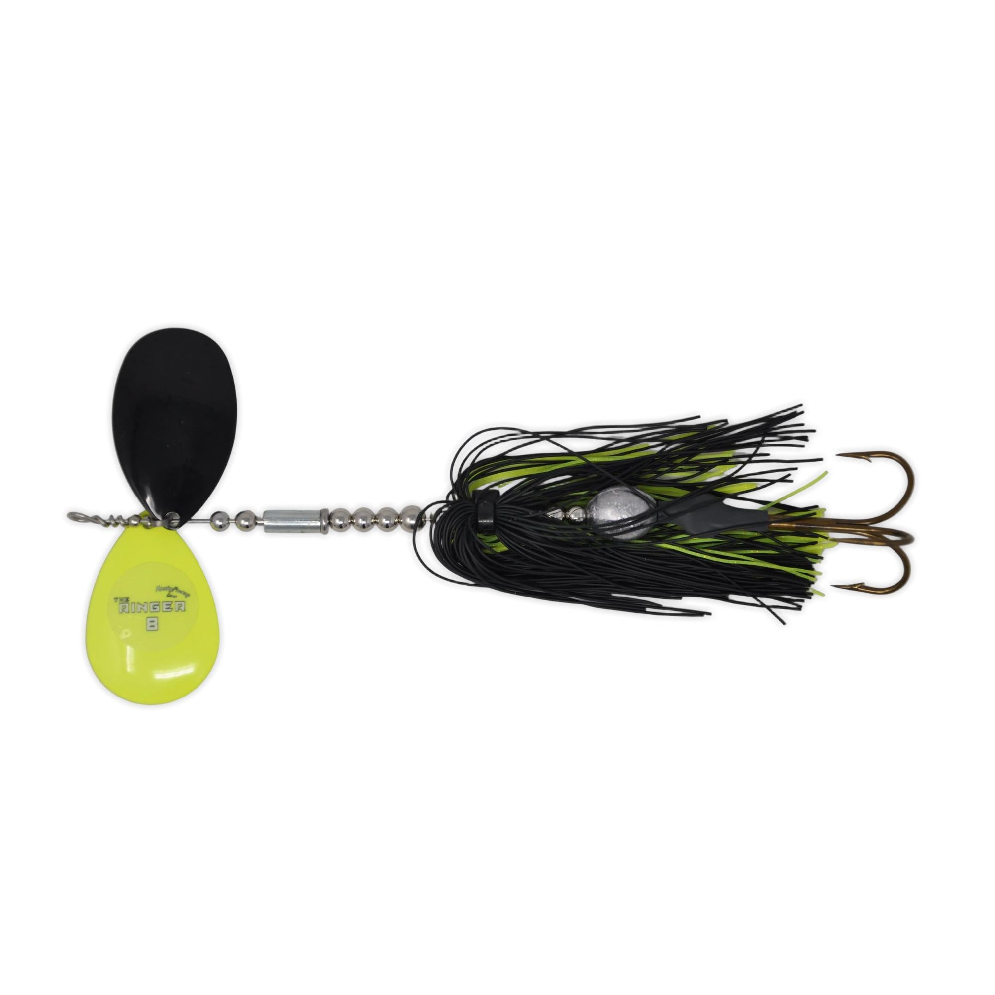 View of Bucktails Musky Frenzy Ringer 8 Chart/Black - Rubber Skirt available at EZOKO Fishing