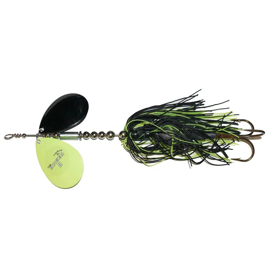 View of Bucktails Musky Frenzy Ringer 8 Chart/Black - Rubber Skirt available at EZOKO Fishing