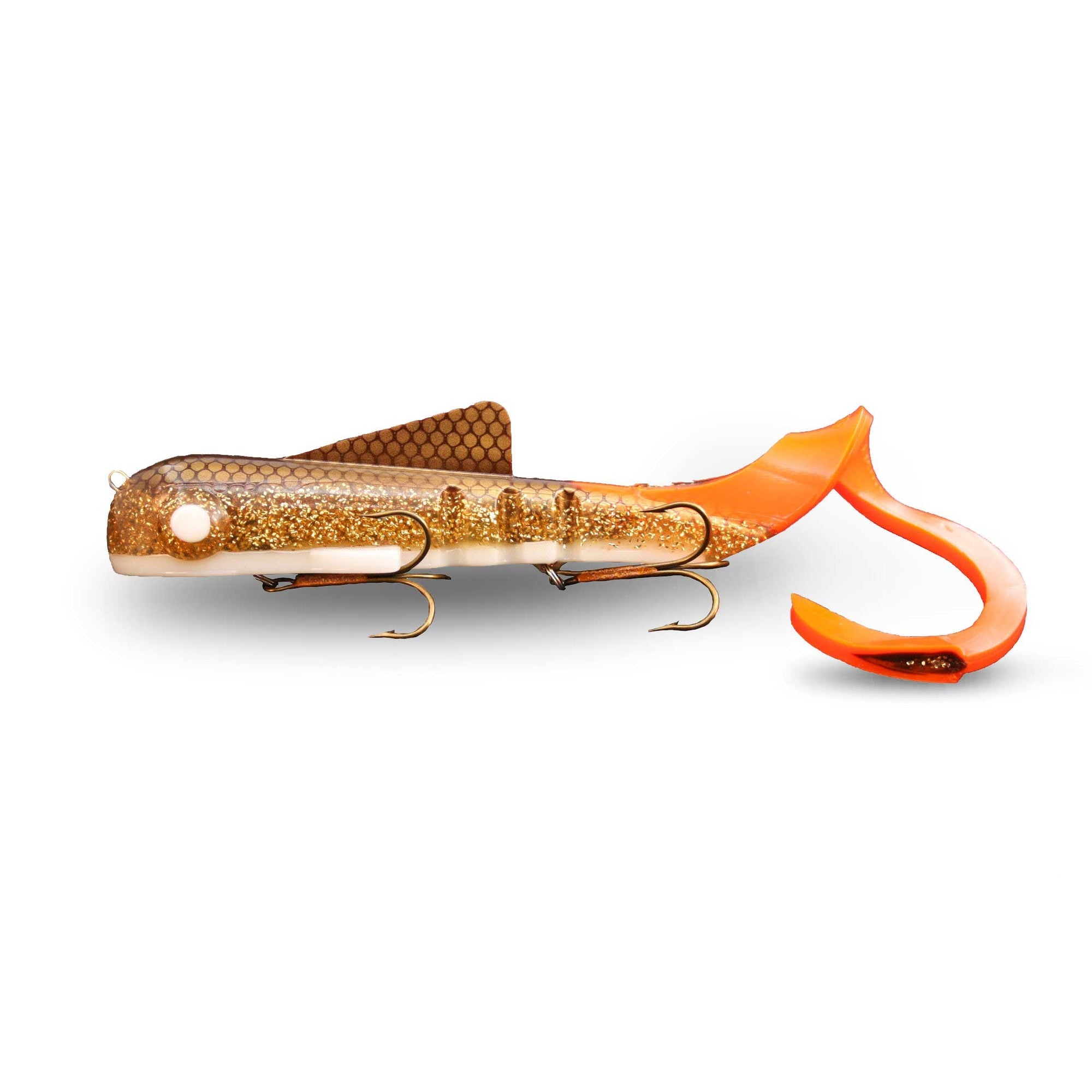 View of Rubber Musky Innovations Magnum Bull Dawg Holo Walleye available at EZOKO Fishing