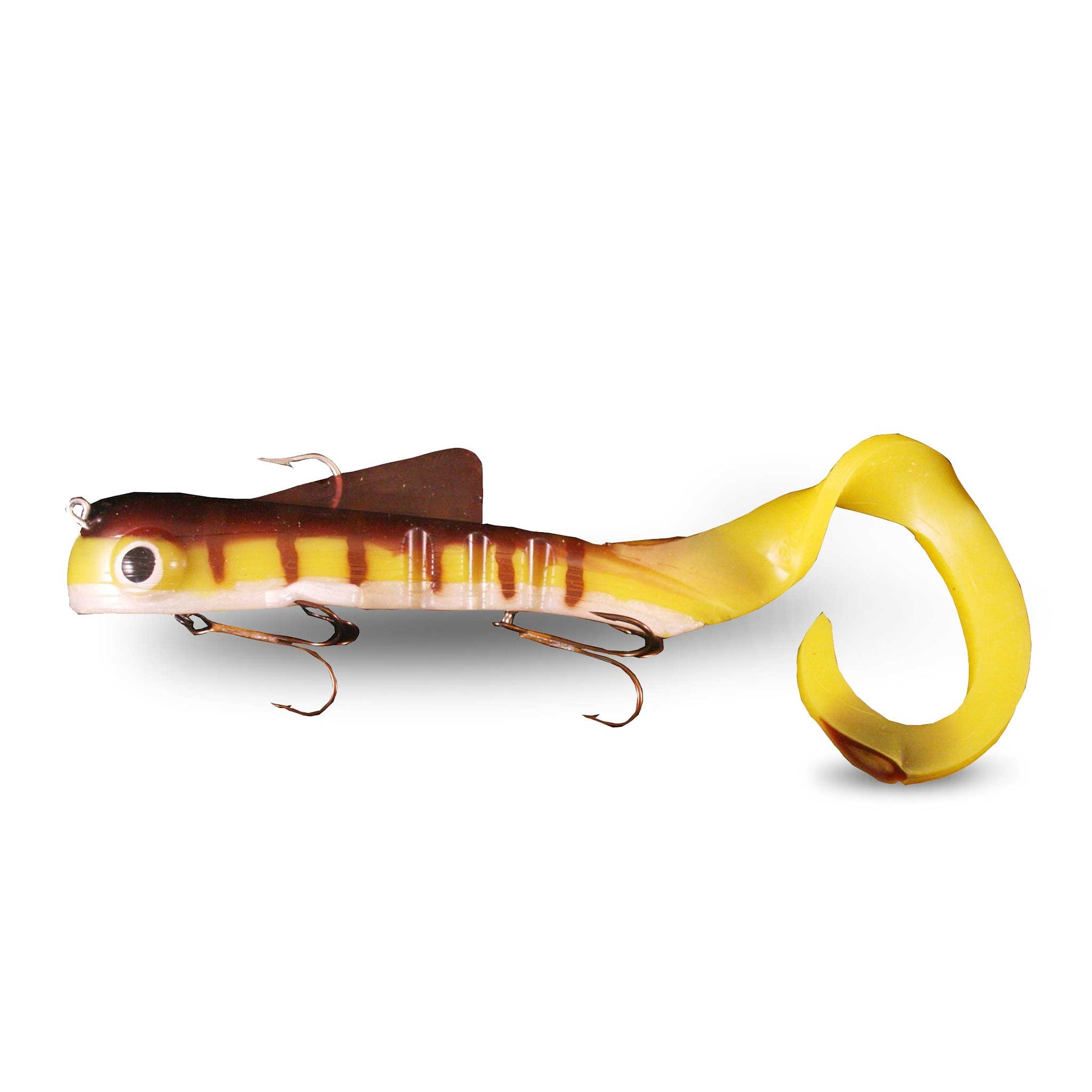 Musky Innovations Magnum Bull Dawg UV Yellow Perch Rubber