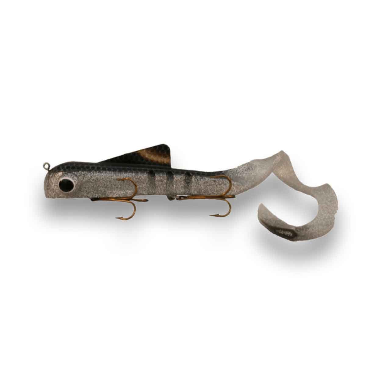 View of Rubber Musky Innovations Pro Magnum Dawg Natural Bait Fish available at EZOKO Pike and Musky Shop