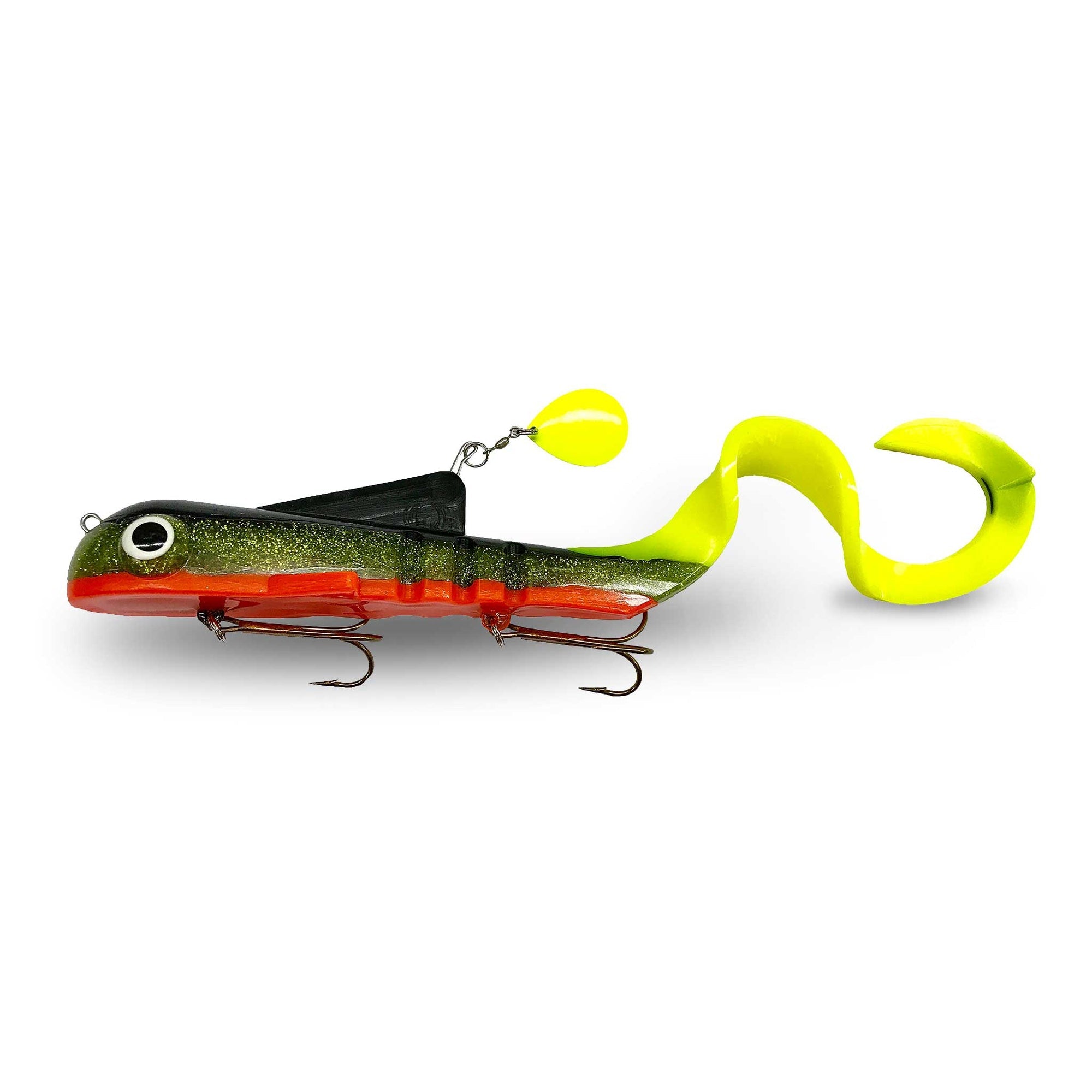 View of Rubber Musky Innovations Regular Heli Dawg LOTW Perch available at EZOKO Fishing