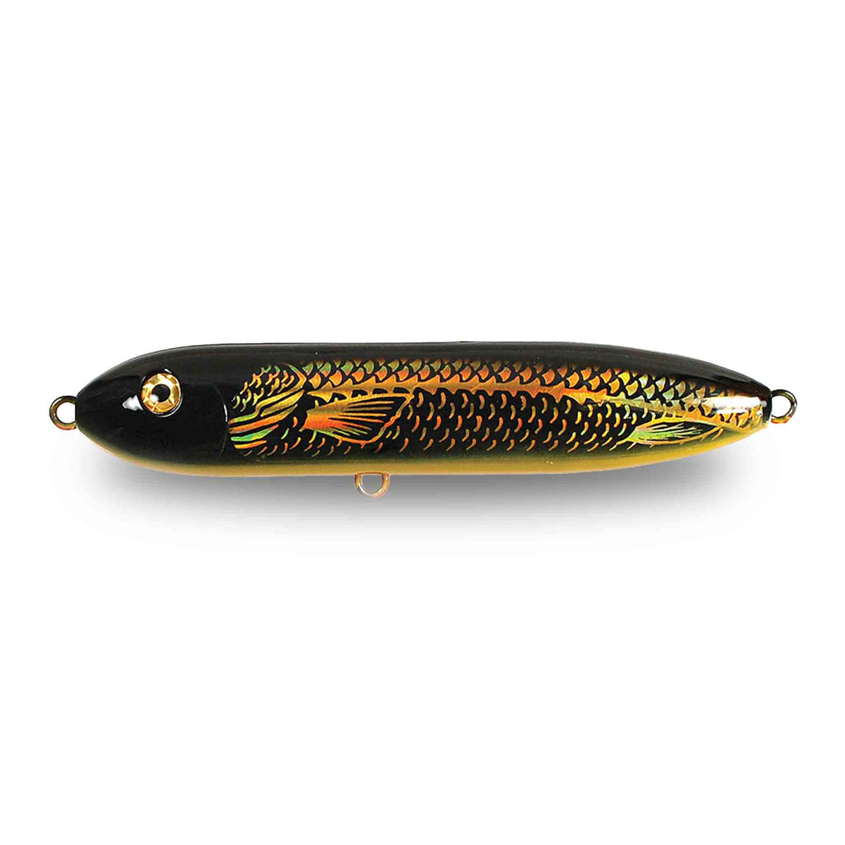 Musky Mania Doc Original Holo Black Fire Topwater