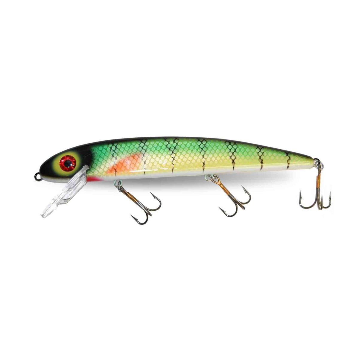 View of Crankbaits Musky Mania Tackle Jake 8'' Crankbait Perch available at EZOKO Pike and Musky Shop