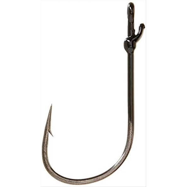 View of Hooks Mustad Grip-Pin Max Flippin' Worm Hook 2X Strong 3/0 available at EZOKO Fishing
