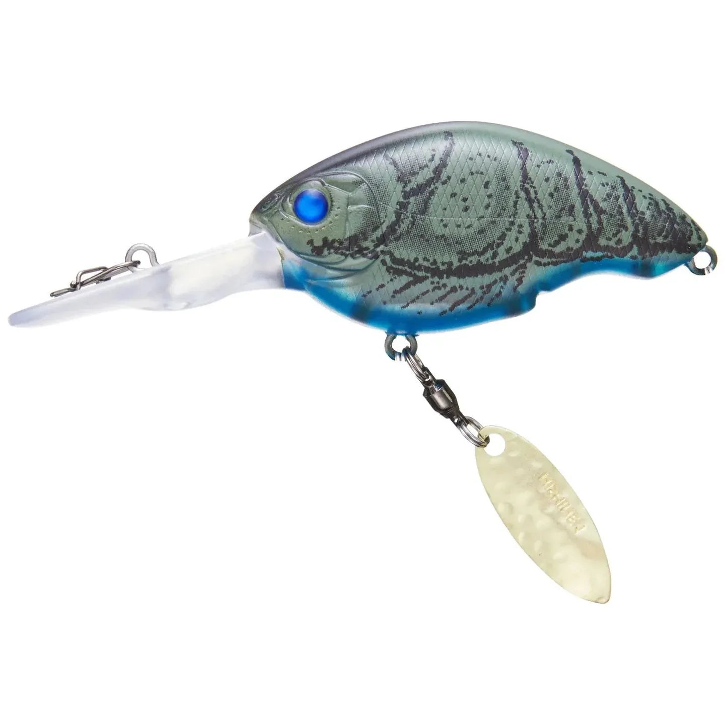 View of Crankbaits Nishine Lure Works Baby Chippawa DD Deep Blade Crankbait Brown Craw Fish available at EZOKO Fishing