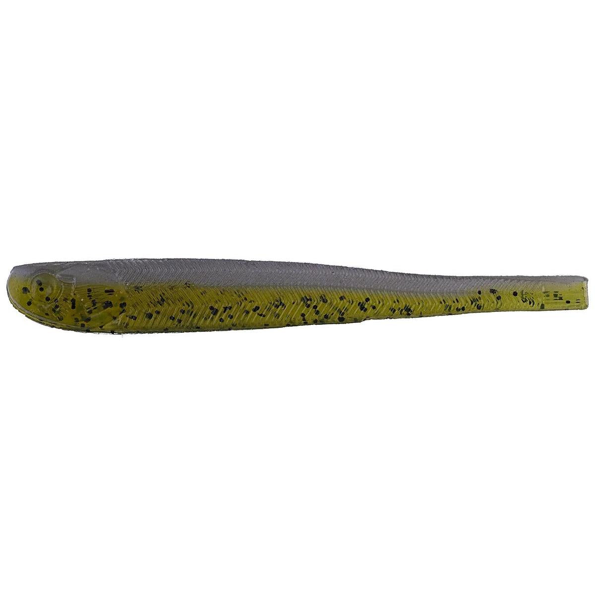 View of Softbaits Nishine Lure Works Dropshot Minnow Bait Green Pumpkin Purple 2.5in available at EZOKO Fishing