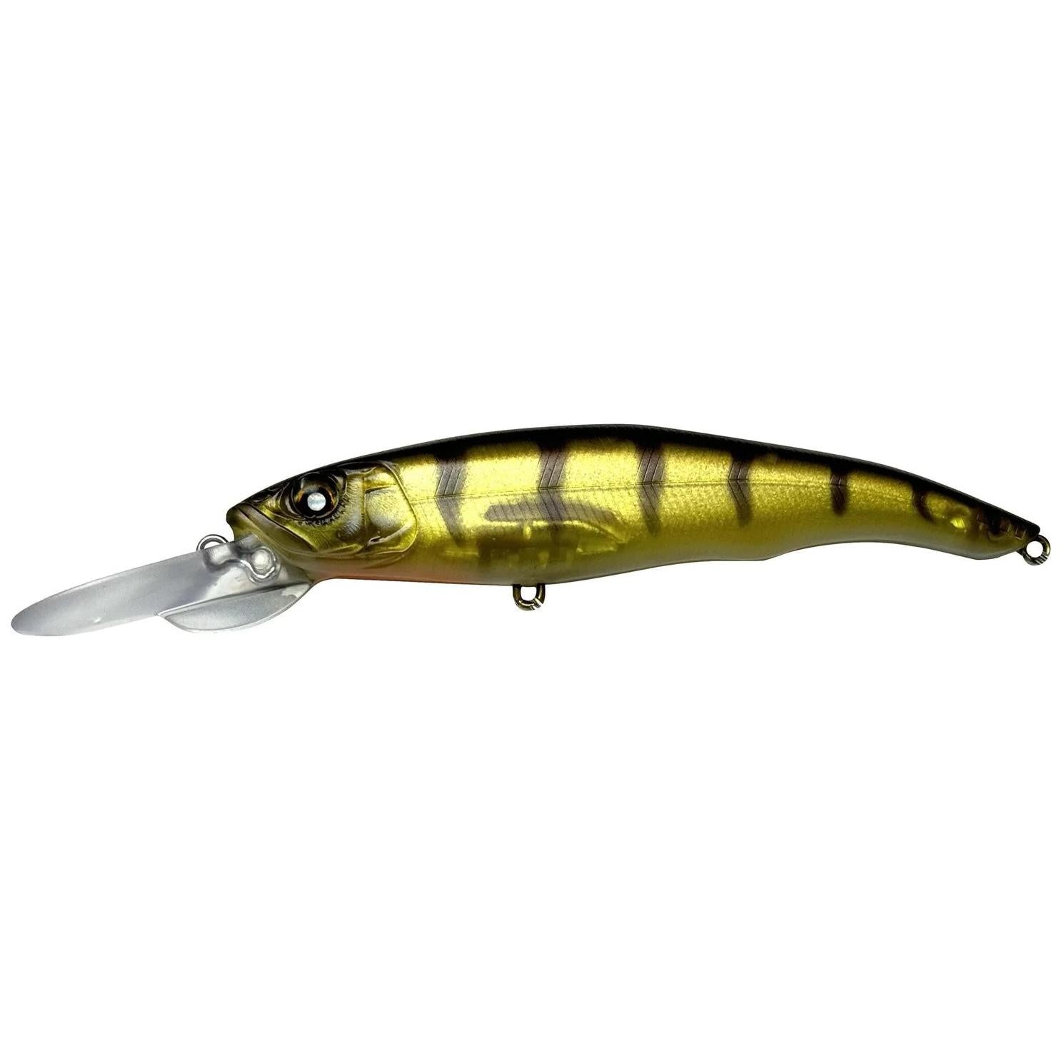 View of Jerbaits Nishine Lure Works Erie 95MD Jerkbait Yellow Perch available at EZOKO Fishing