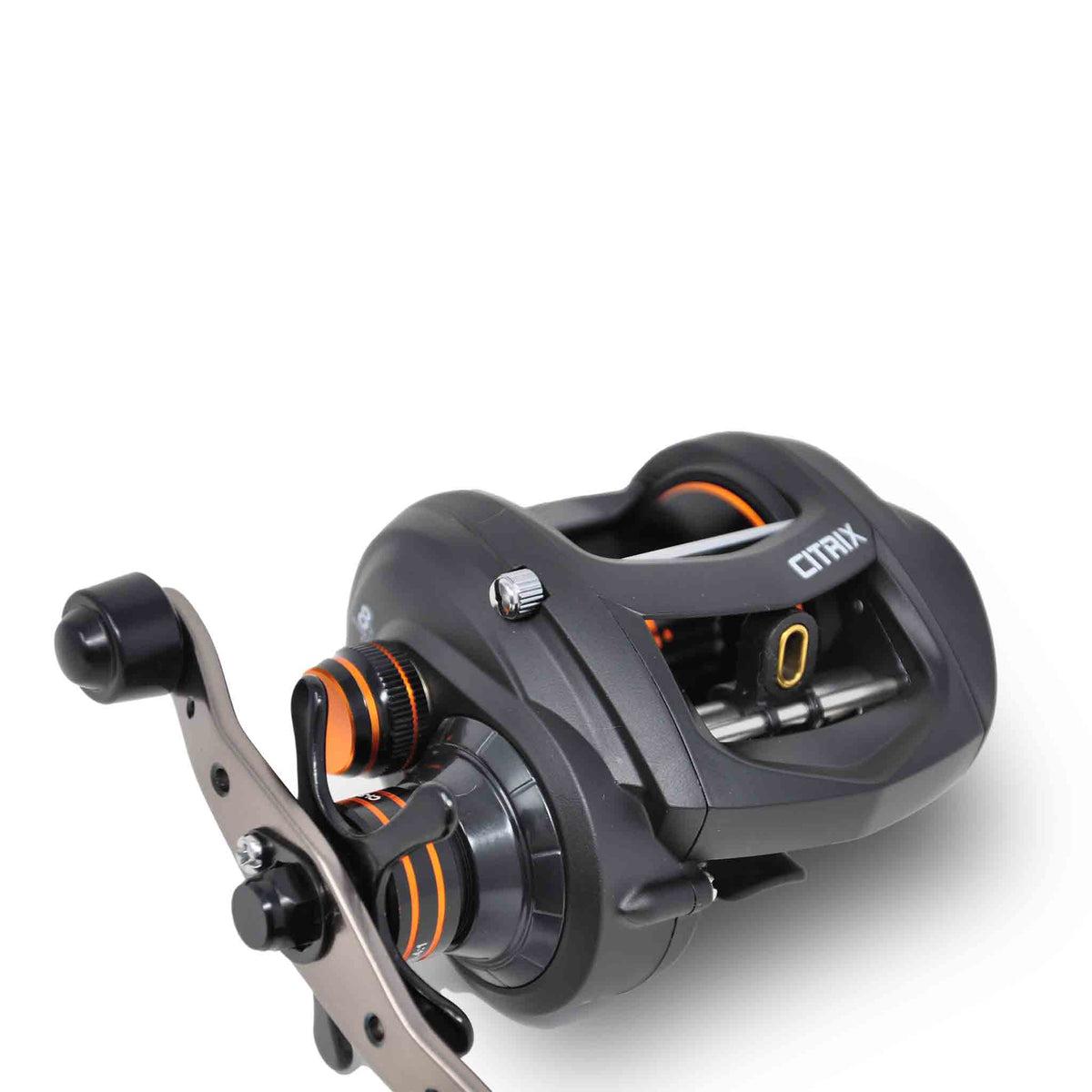 View of Baitcast_Reels Okuma Citrix 350 Power Handle Baitcast Reels available at EZOKO Pike and Musky Shop