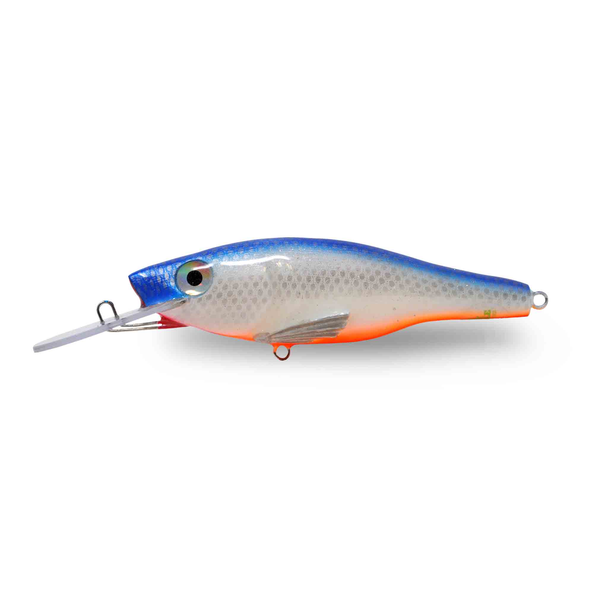 View of Crankbaits One Shot Tackle Straight Perch 7" Crankbait Blue Shad / Orange Belly available at EZOKO Fishing