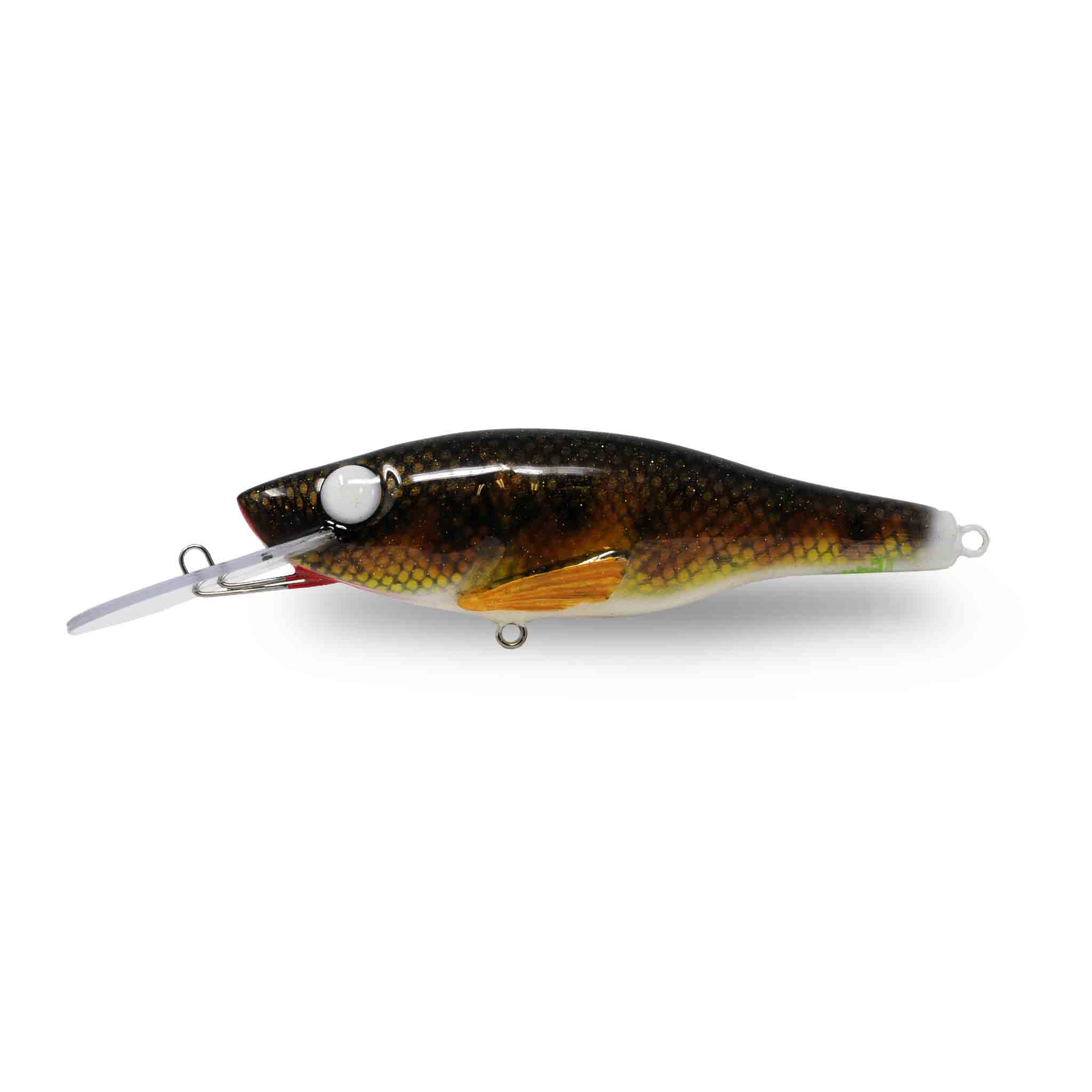 View of Crankbaits One Shot Tackle Straight Perch 7" Crankbait Walleye available at EZOKO Fishing