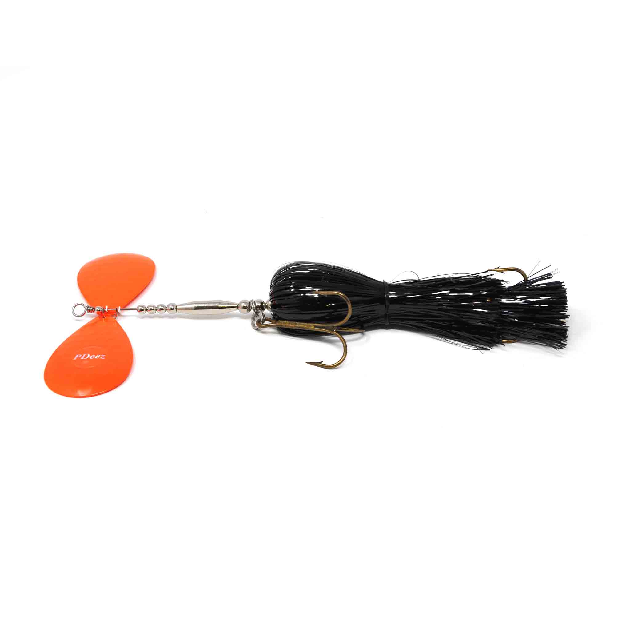 View of Bucktails PDeez Big Tens (10/10) Bucktail Black / Orange available at EZOKO Fishing