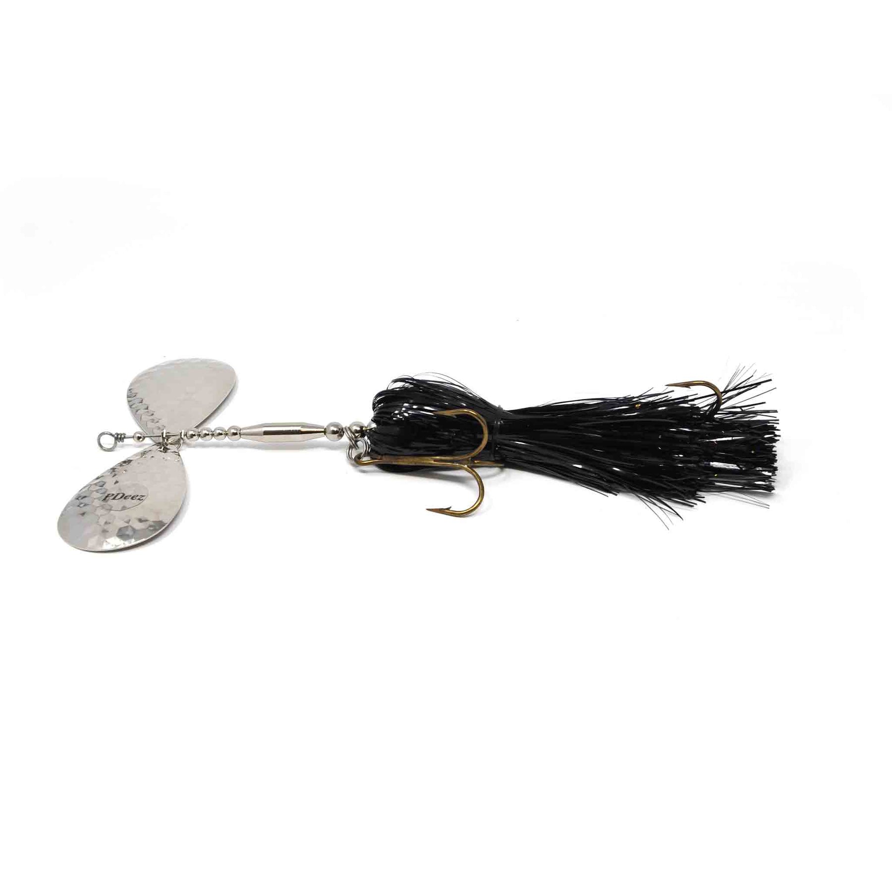 Pdeez Big Tens (10/10) Black / Silver Hex Bucktails