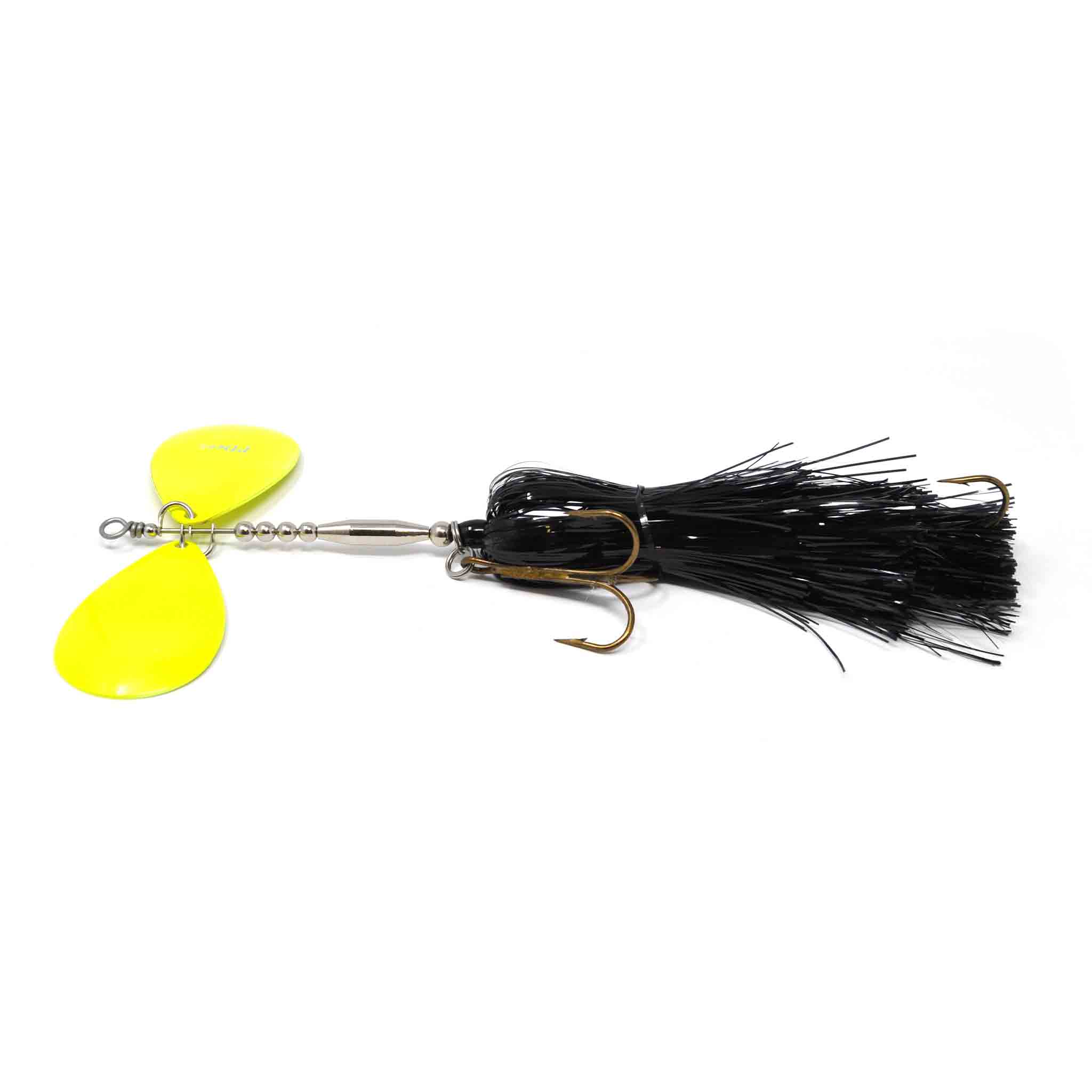 View of Bucktails PDeez Big Tens Trolling (10/10) Bucktail Black / Chartreuse available at EZOKO Fishing