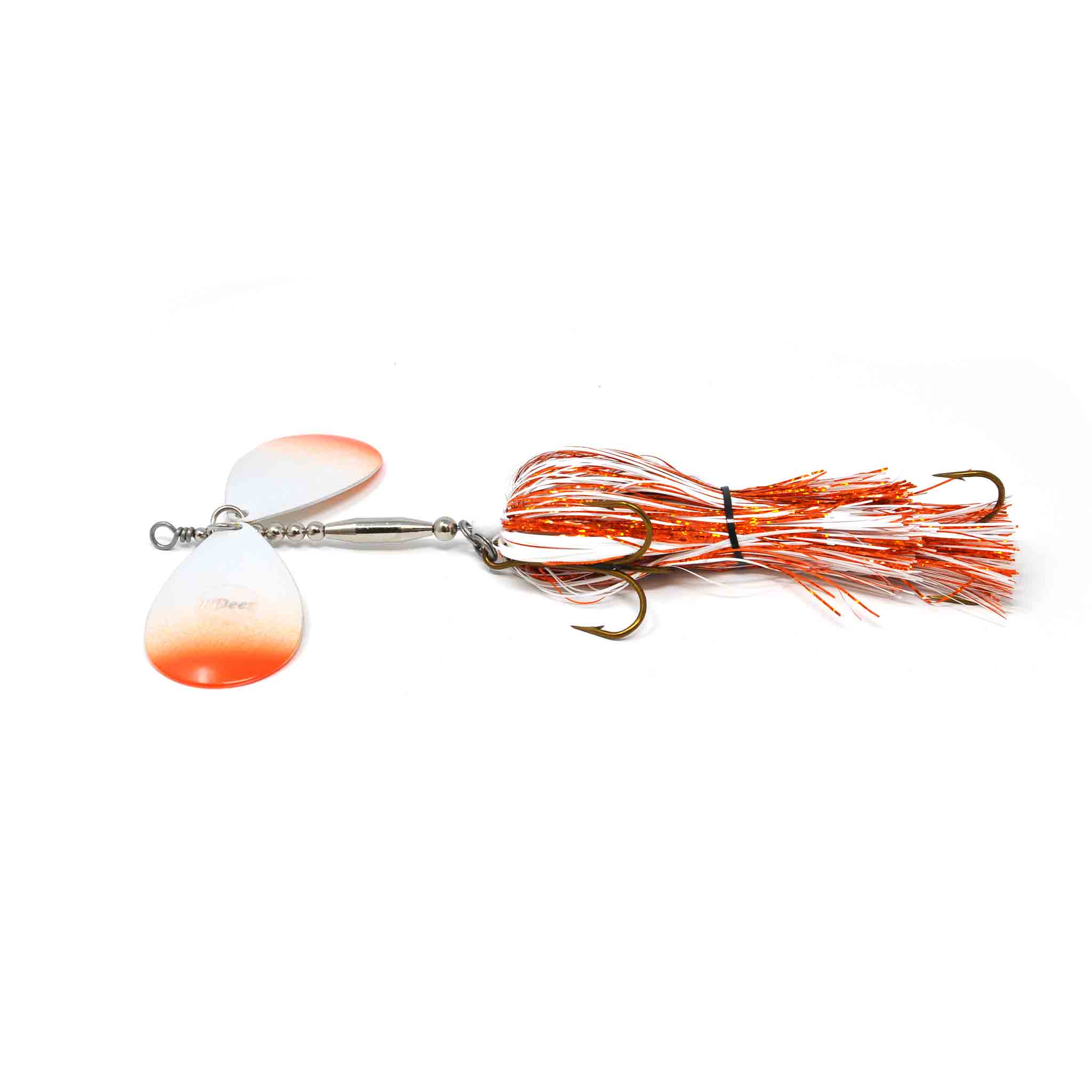 View of Bucktails PDeez Big Tens Trolling (10/10) Bucktail Creamsicle available at EZOKO Fishing