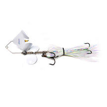 View of Spinnerbaits PDeez Clickbustr Buzzbait Bucktail Glow available at EZOKO Pike and Musky Shop