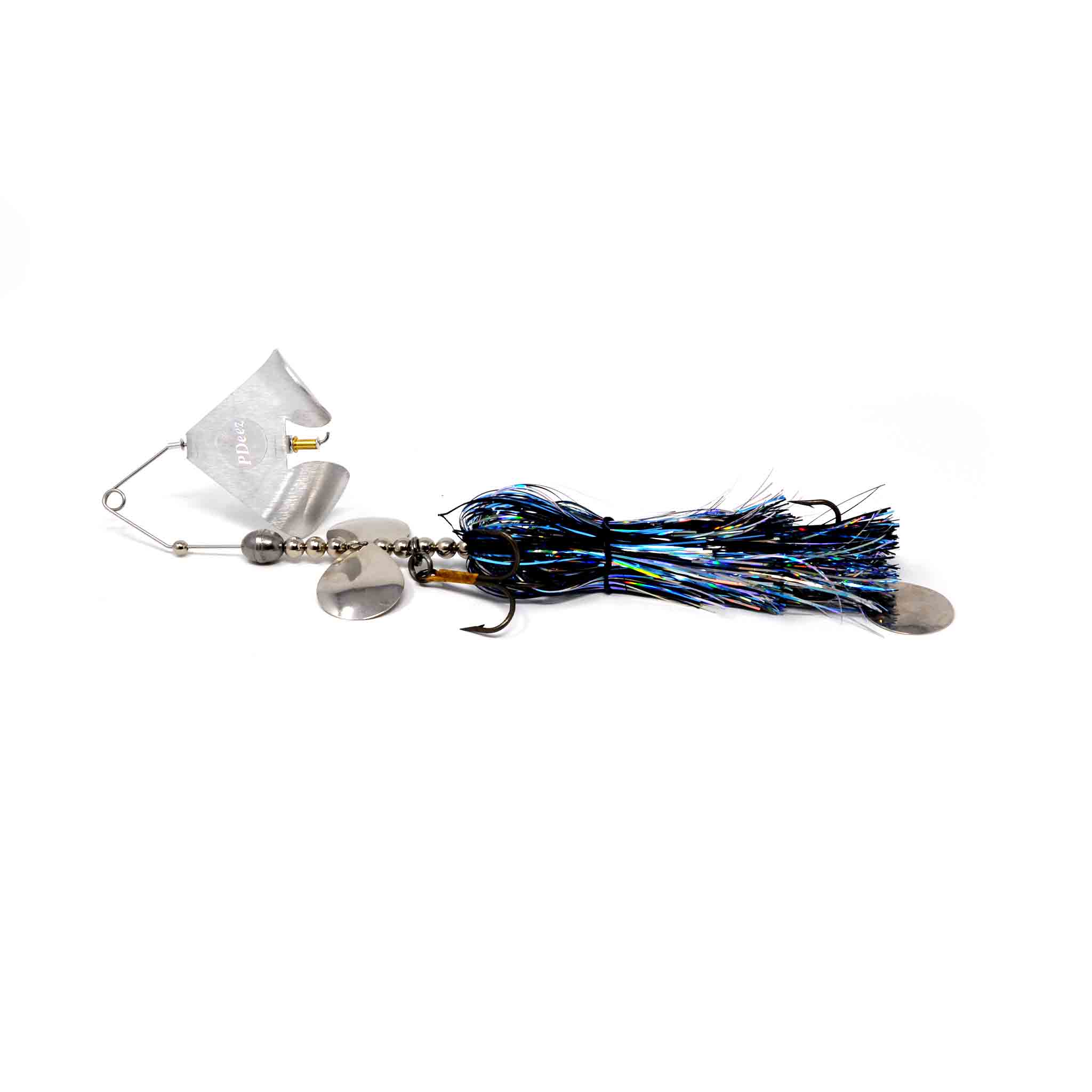 View of Spinnerbaits PDeez Clickbustr Buzzbait Tail Spin Bucktail Herring available at EZOKO Fishing