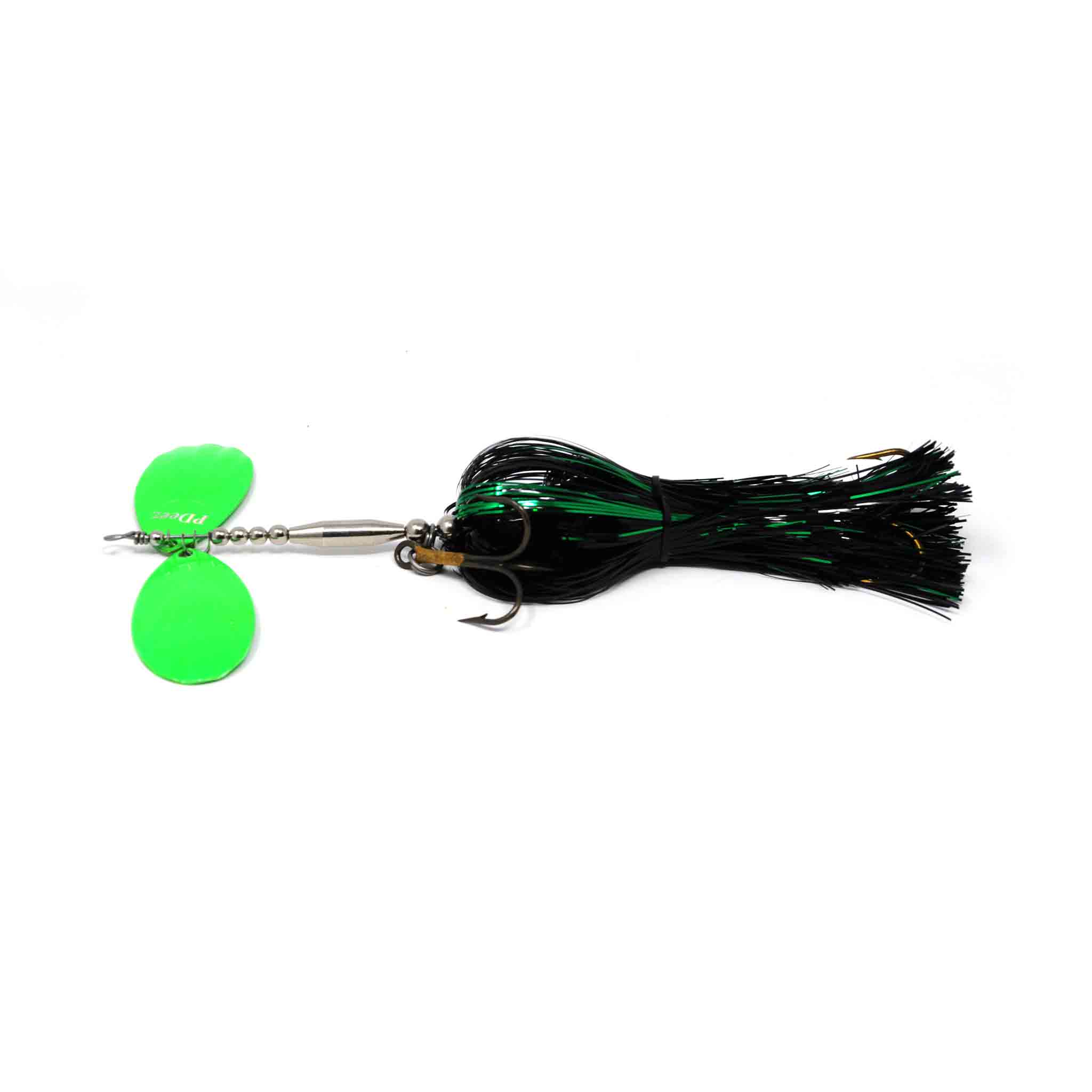 View of Bucktails PDeez KM Attitude (F8/F8) Bucktail Green Hornet available at EZOKO Fishing