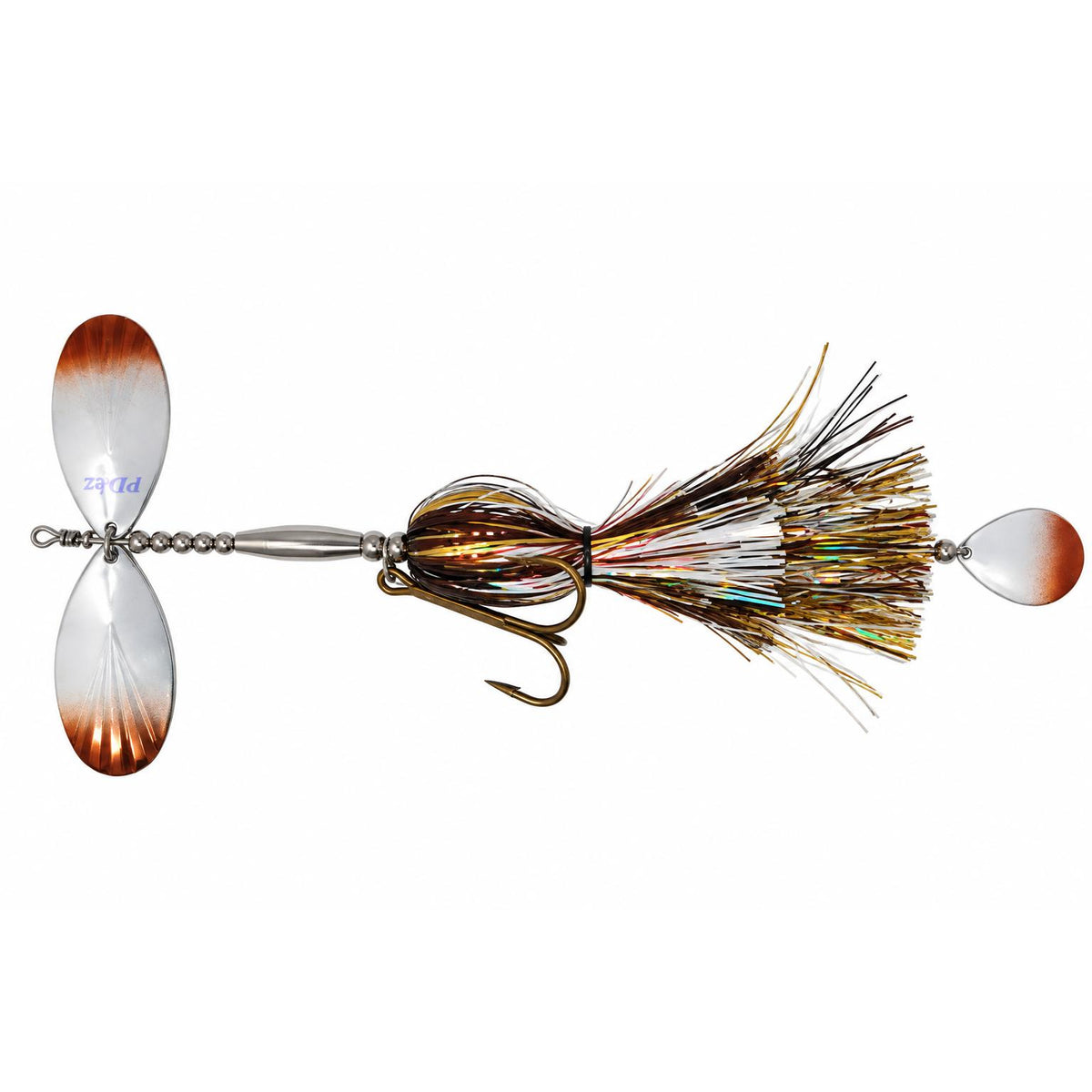 View of Bucktails PDeez KM Attitude Tail Spin (F8/F8) Bucktail DHP available at EZOKO Fishing