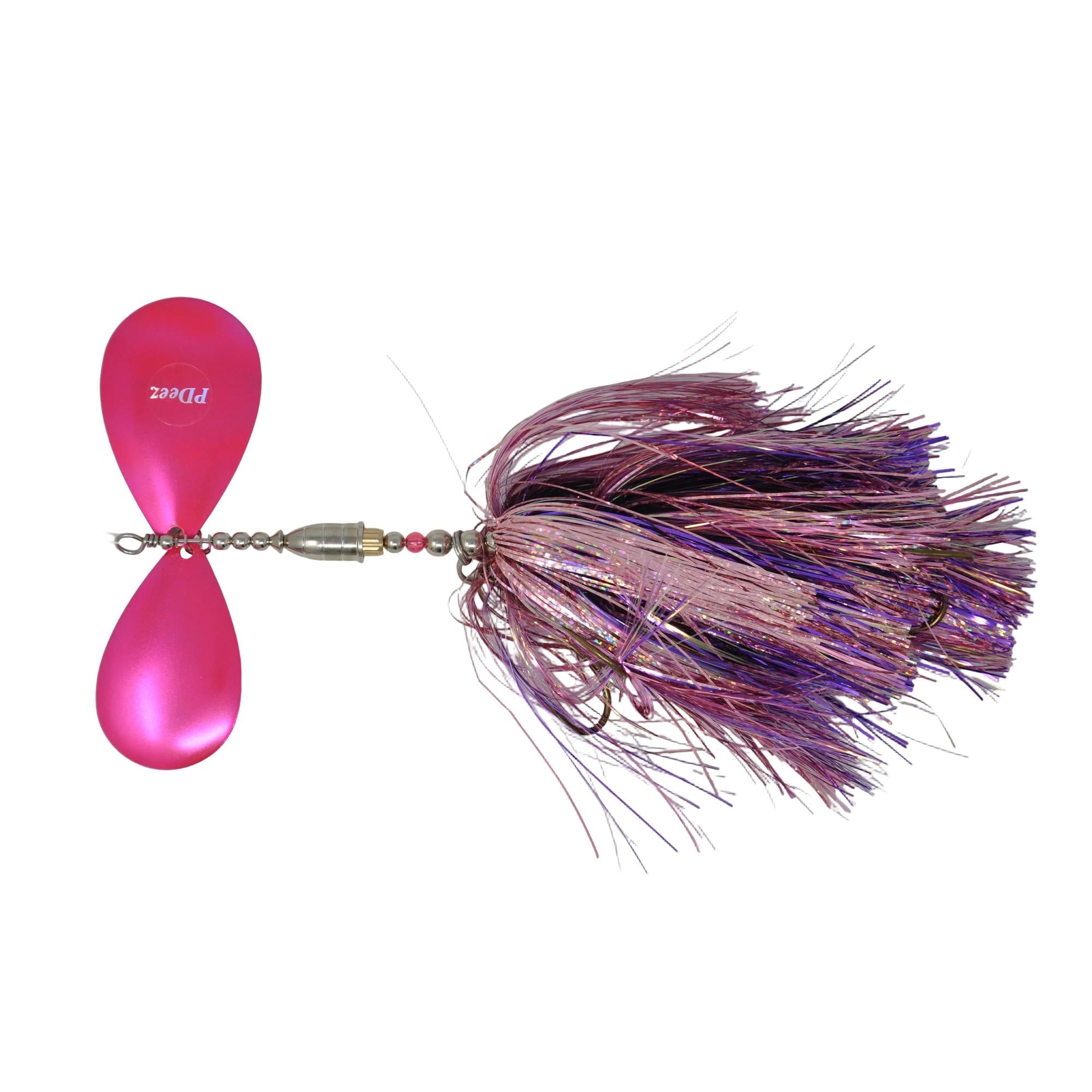 View of Bucktails PDeez Muskiemama Big Tens (10/9) Bucktail "V" available at EZOKO Fishing