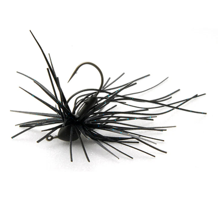 View of RAID Japan Egu Dama Kiwami 2.7 g Black Blue Flake available at EZOKO Fishing
