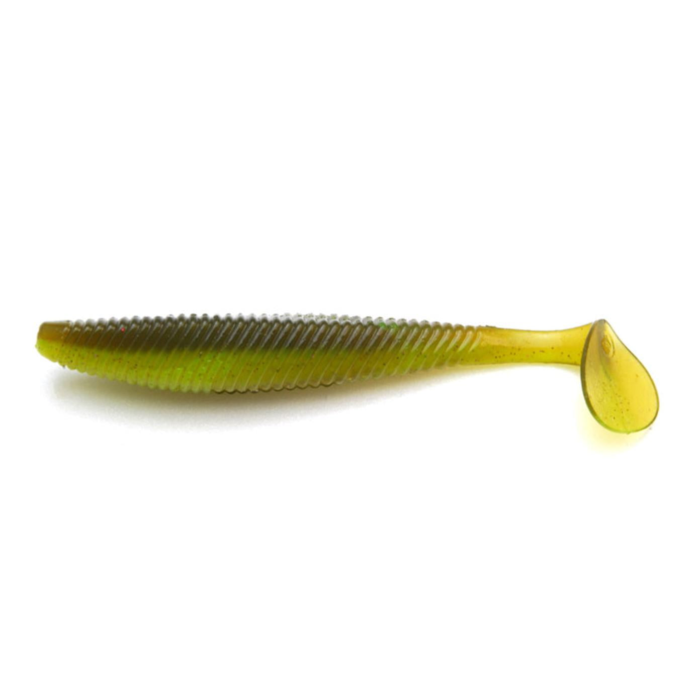 View of RAID Japan Fullswing 3.5" Guripan Chartreuse Neo available at EZOKO Fishing