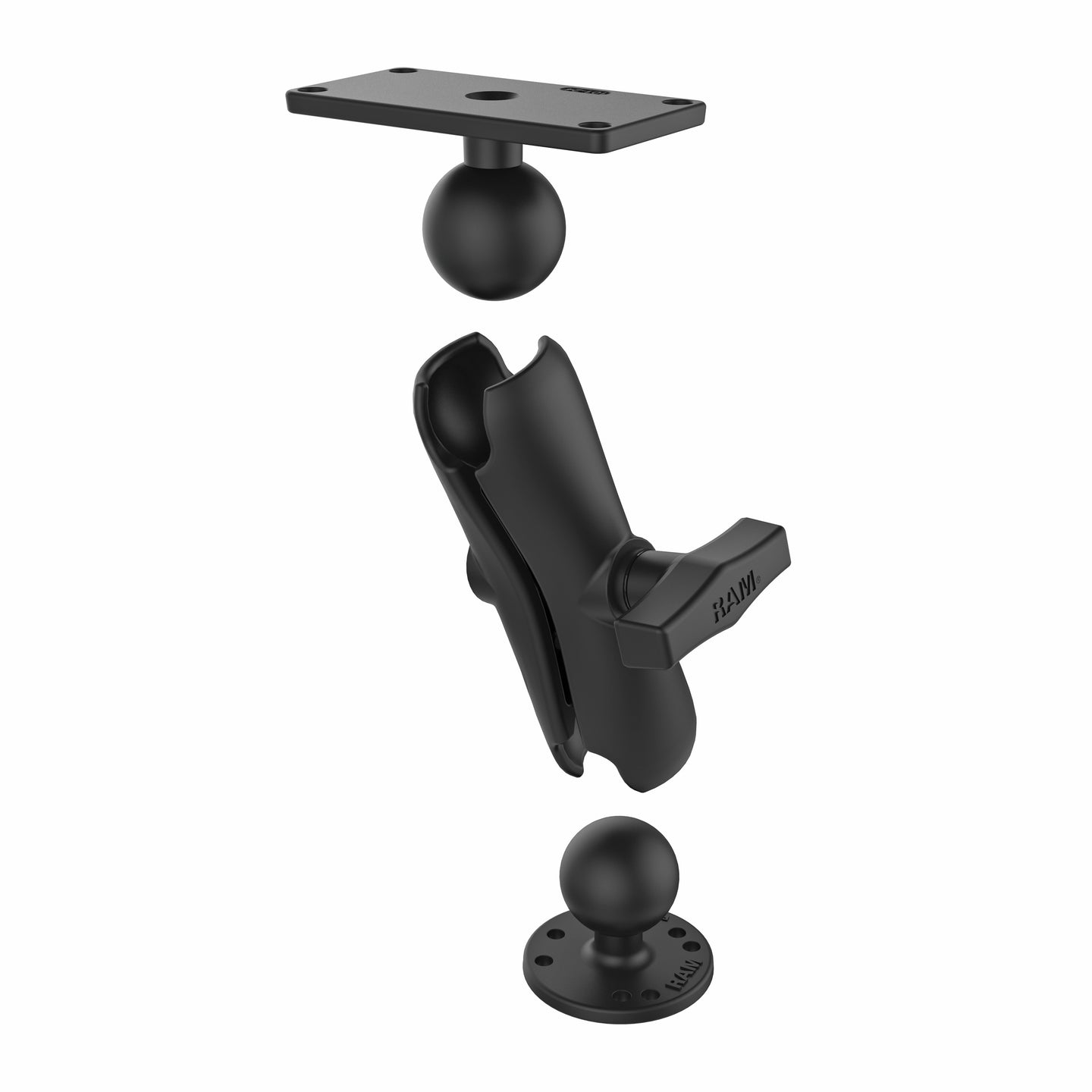 View of electronic-accessories RAM Drill Down Double Ball Mount for Humminbird Helix 7 - Medium available at EZOKO Pike and Musky Shop