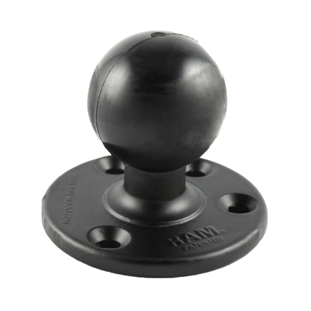 View of electronic_accessories RAM Large Round Plate with Ball - D Size available at EZOKO Pike and Musky Shop