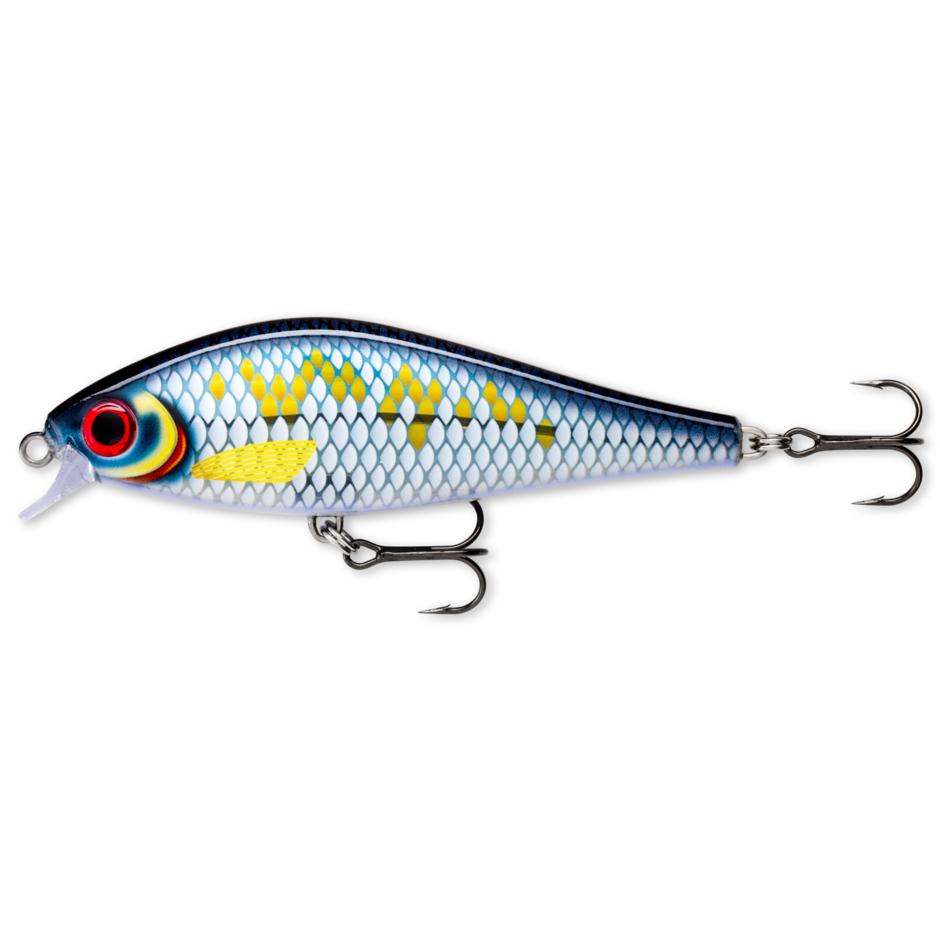View of Jerk-Glide_Baits Rapala Super Shadow Rap 4 1/3" Jerkbait Scale Bait fish available at EZOKO Fishing