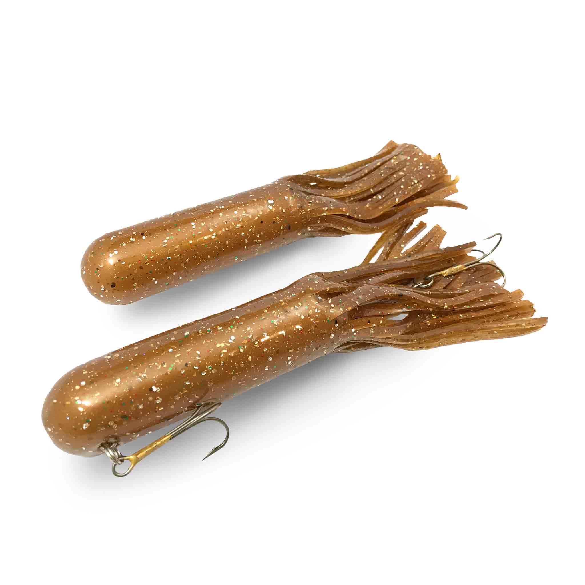 View of Rubber Red October 10" Monster Tubes - Mid-depth Walleye available at EZOKO Fishing