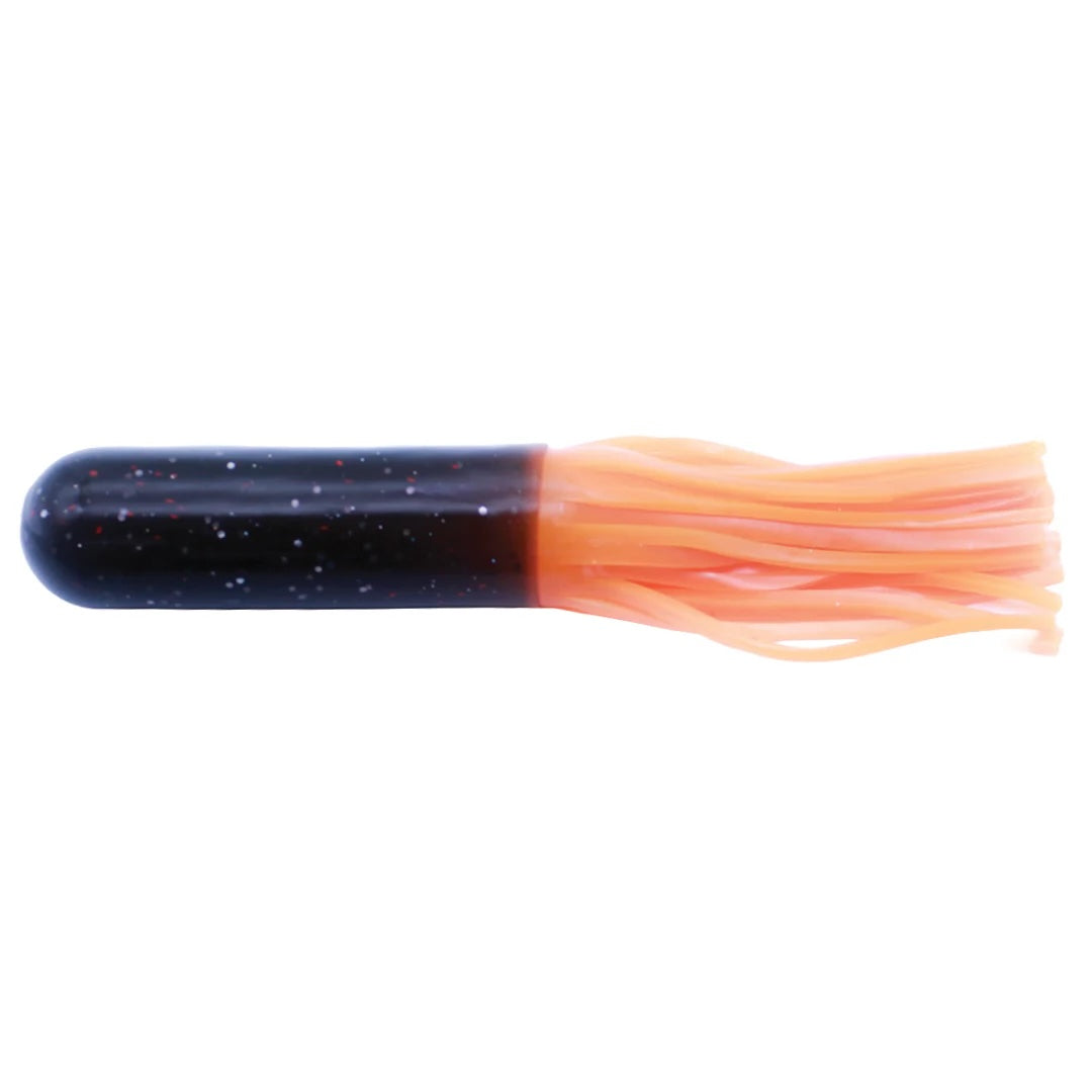 View of Rubber Red October 7.5" Ninja Tubes - Mid-depth Halloweenie available at EZOKO Fishing