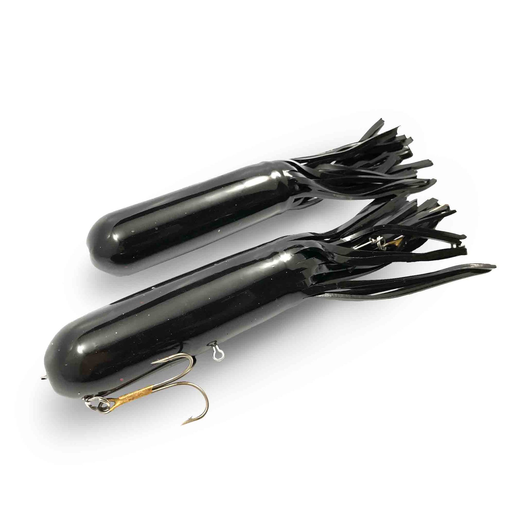 Red October 7.5" Ninja Tubes - Unrigged (3pk) Black Rubber
