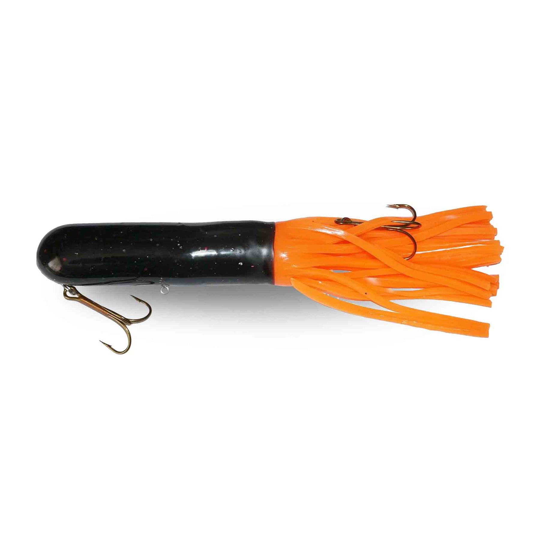 View of Rubber Red October 10" Monster Tubes - Shallow Halloweenie available at EZOKO Pike and Musky Shop