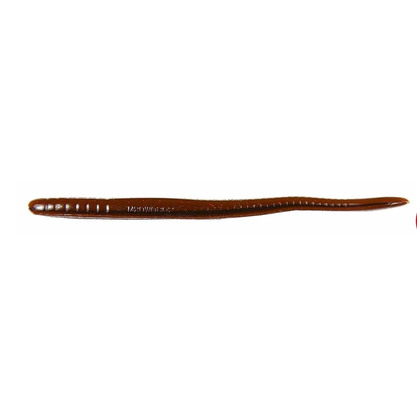 View of Softbaits Roboworm Fat Worm 4.5" Oxblood Red Flake available at EZOKO Fishing