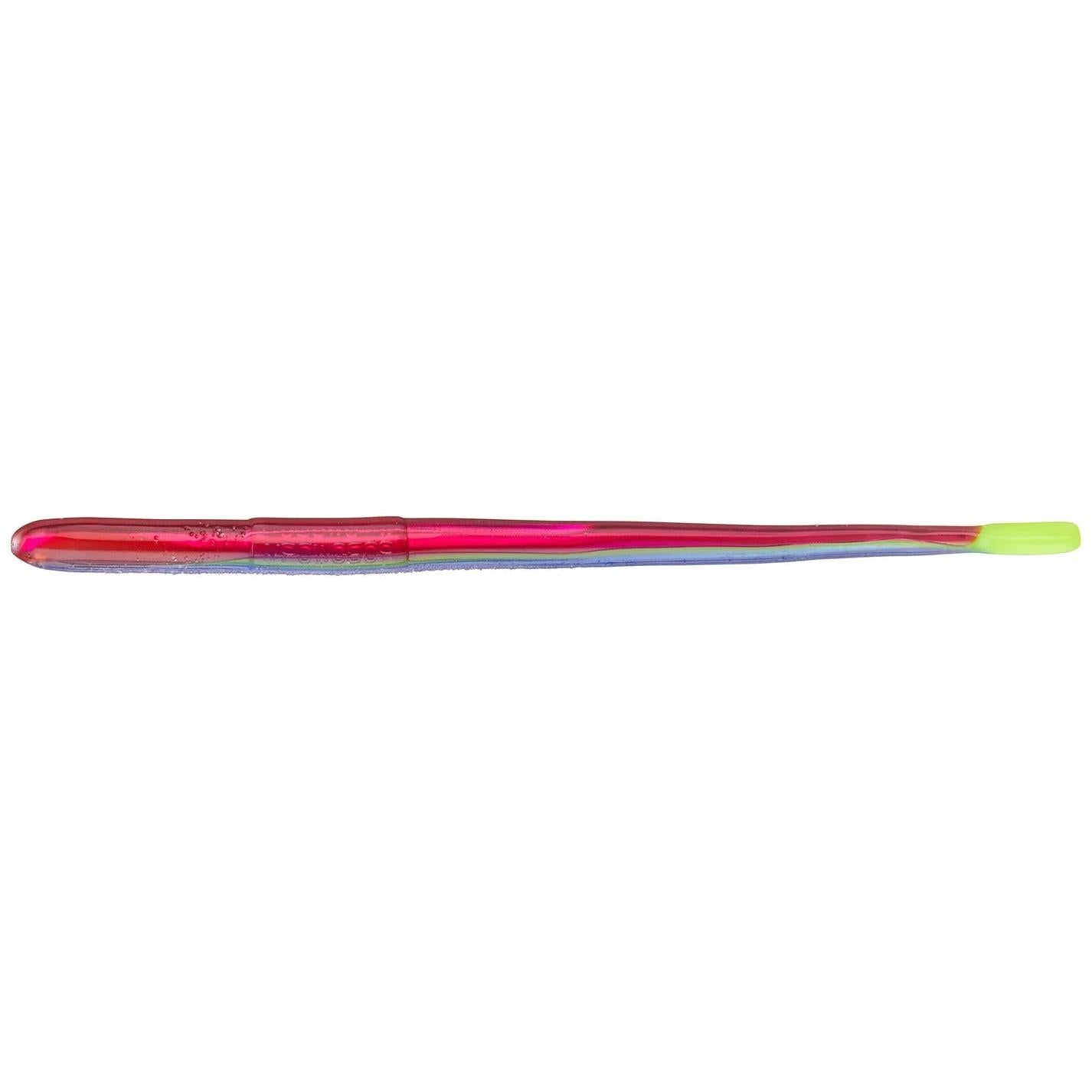View of Softbaits Roboworm Straight Tail Worm 4.5" Morning Dawn Chartreuse available at EZOKO Fishing