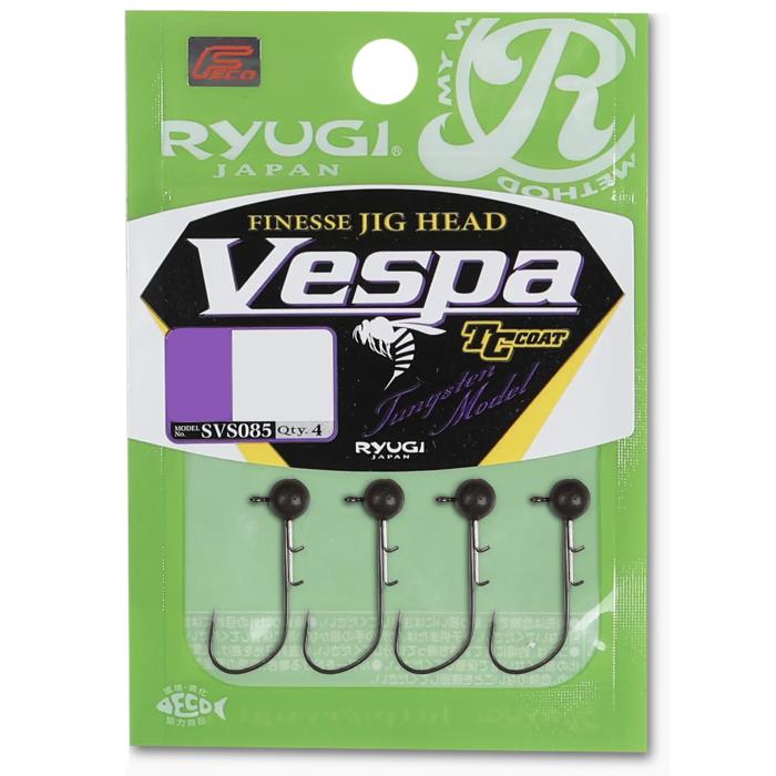 View of Ryugi Vespa Jig Heads #3 3/32oz (2,7g) available at EZOKO Fishing