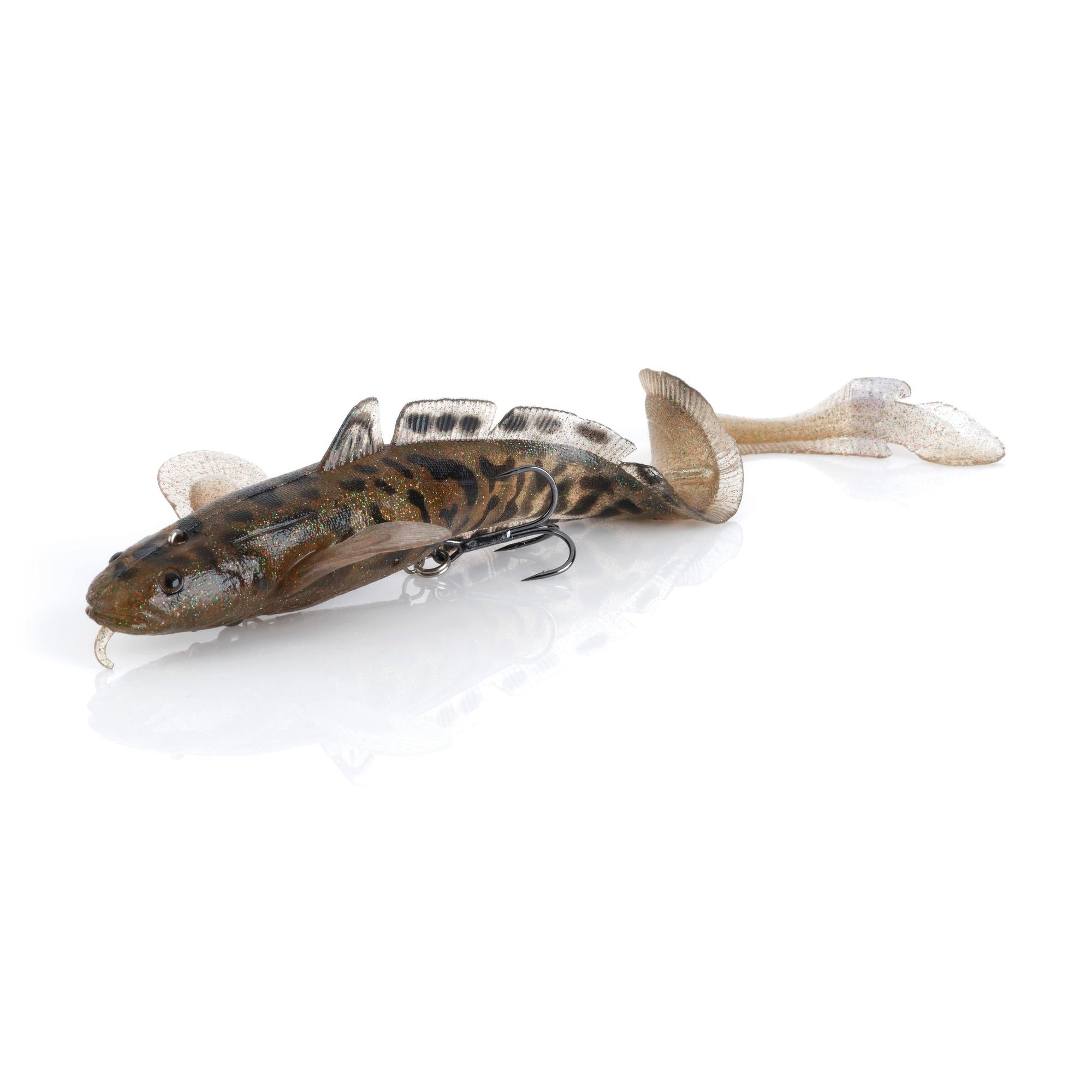 View of Swimbaits Savage Gear 3D Burbot 14in Magic Motoroil available at EZOKO Fishing