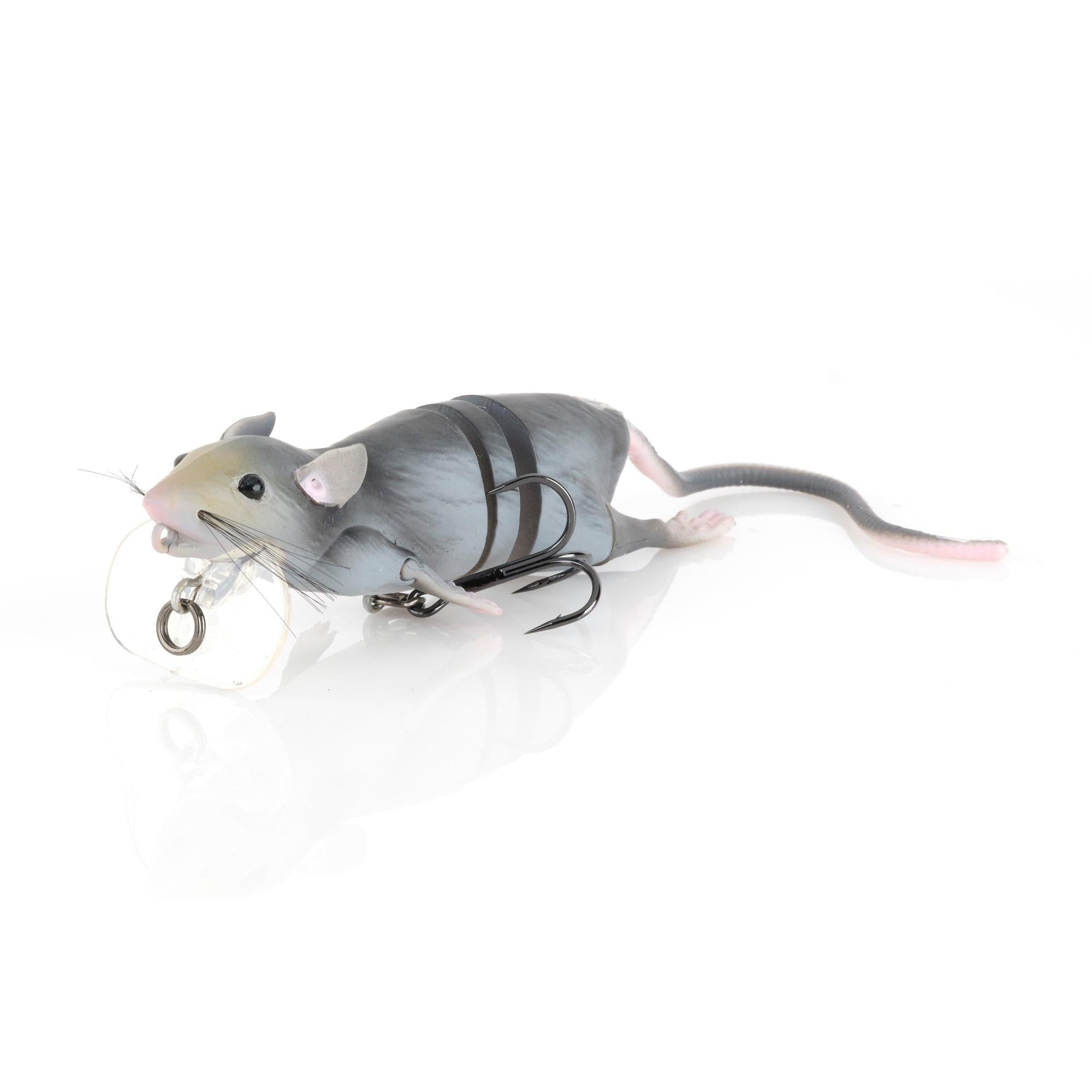 View of Topwater Savage Gear 3D Rat Topwater 7.75in Grey available at EZOKO Fishing
