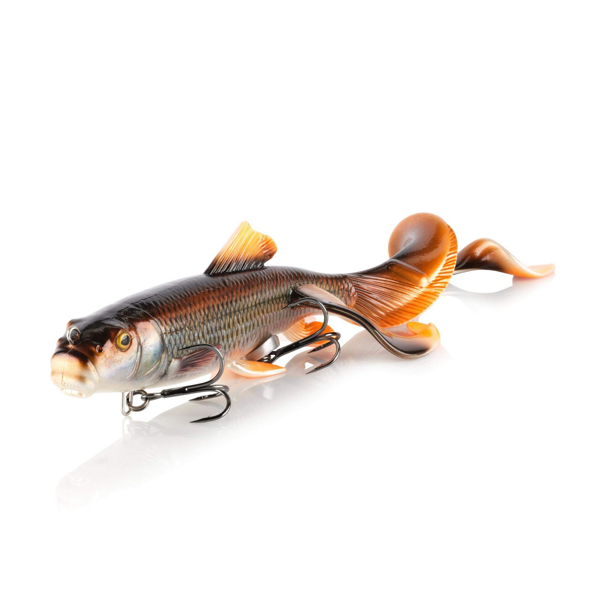 View of Rubber Savage Gear 3D Sucker X-tail 9'' Rubber White Sucker available at EZOKO Fishing