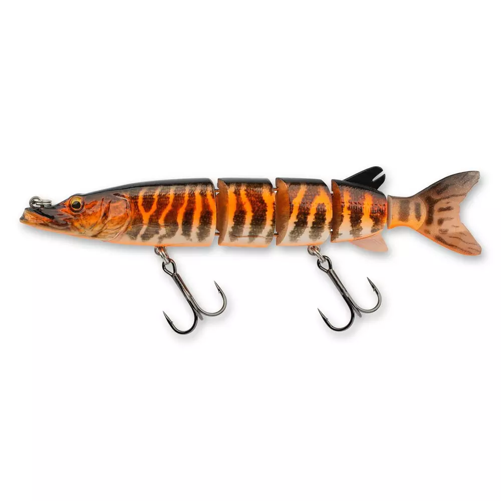 View of Swimbaits Savage Gear Hard Pike 7 3/4" Swimbait Black and Orange available at EZOKO Pike and Musky Shop