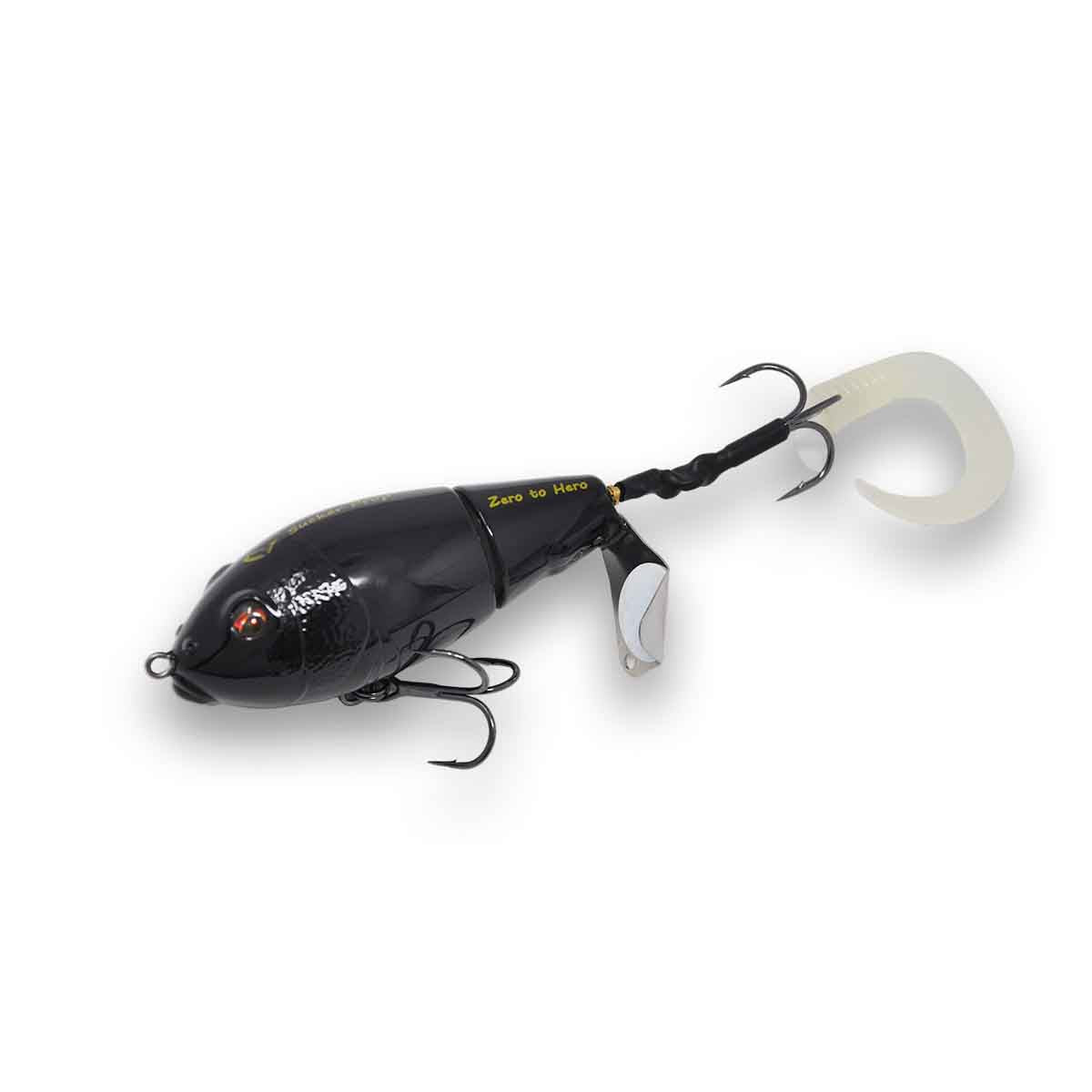 View of Topwater Savage Gear Sucker Prop Topwater Black available at EZOKO Fishing