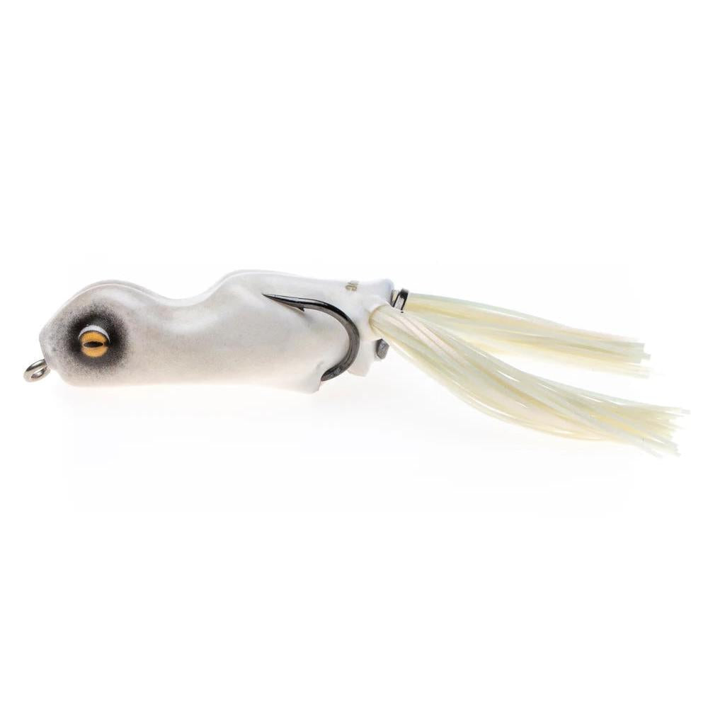 View of Top Waters Scum Frog Painted Trophy Series 5/8oz Bone available at EZOKO Fishing