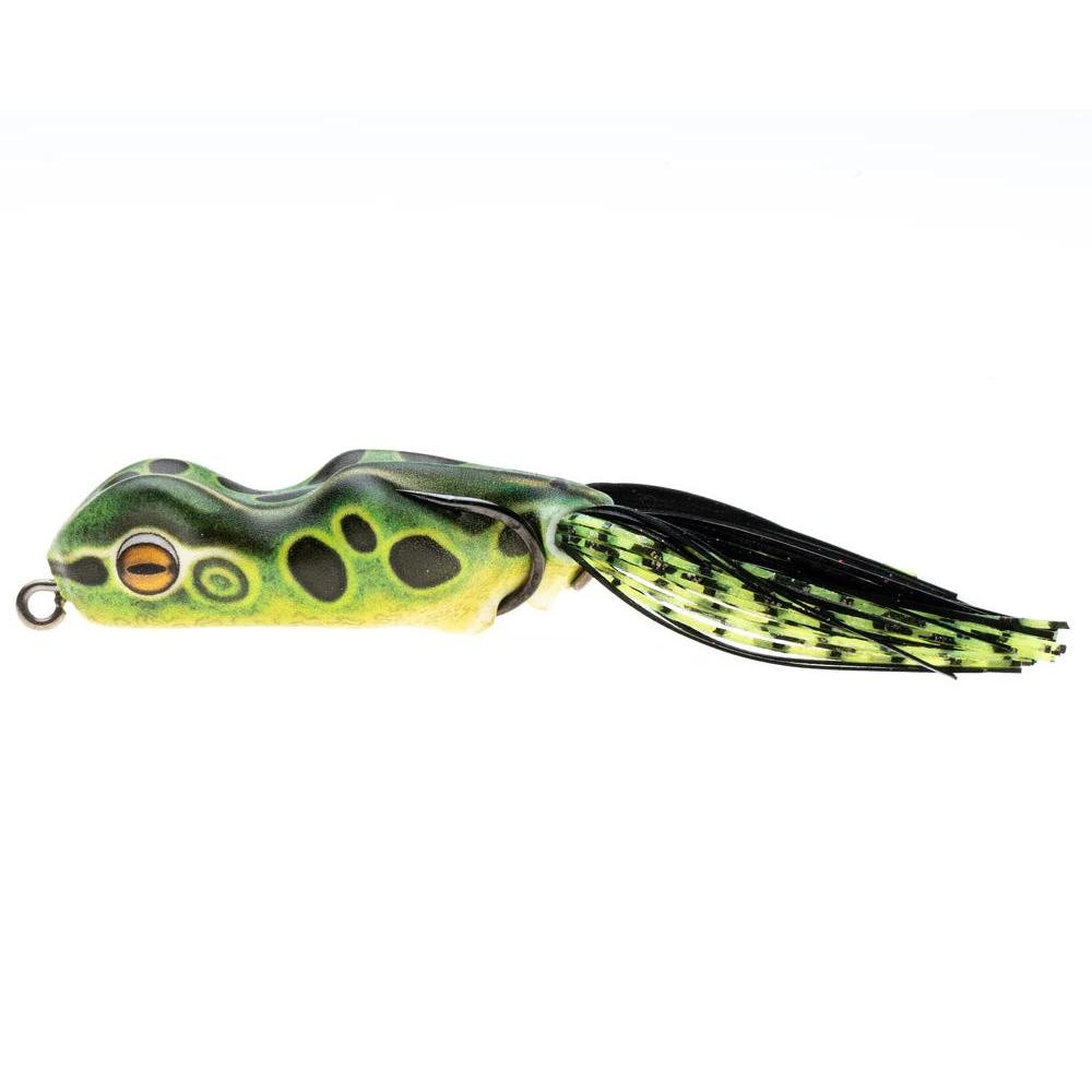 View of Top Waters Scum Frog Painted Trophy Series 5/8oz Leopard available at EZOKO Fishing