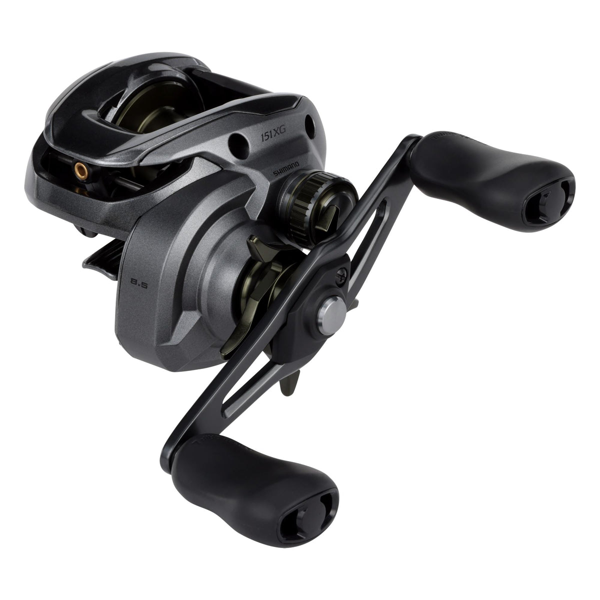 View of Shimano Curado 150 DC A Baitcast Reels Left 8.5:1 available at EZOKO Fishing