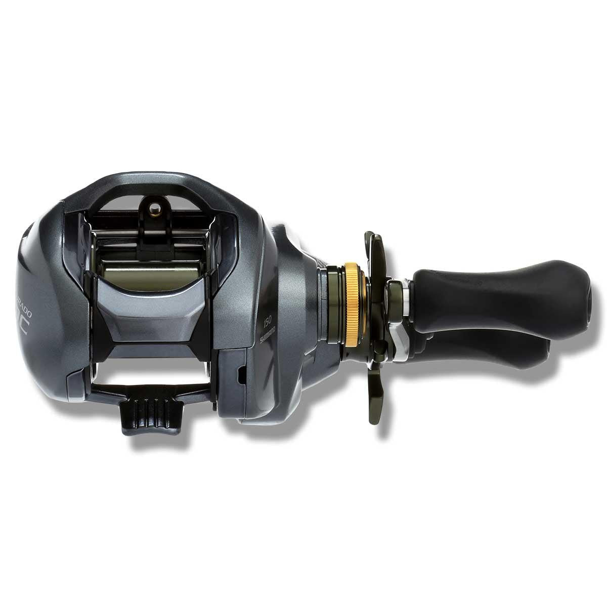 View of Baitcast_Reels Shimano Curado 150 DC Baitcast Reels available at EZOKO Pike and Musky Shop