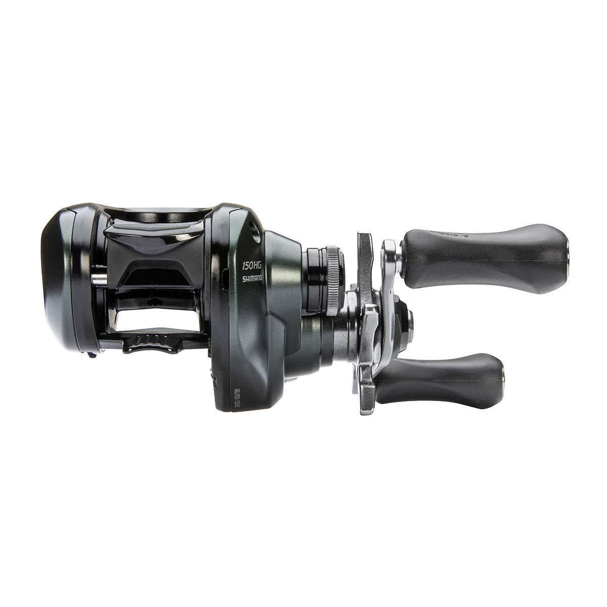 View of Baitcast_Reels Shimano Curado 150 MGL Baitcast Reels available at EZOKO Pike and Musky Shop